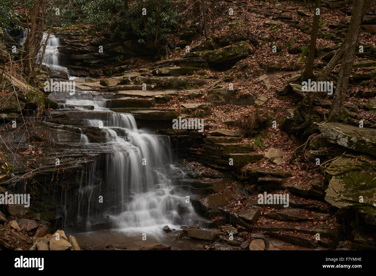Rainbow Falls, Trough Creek State Park, near Altoona, Pennsylvania, USA Stock Photo Alamy
