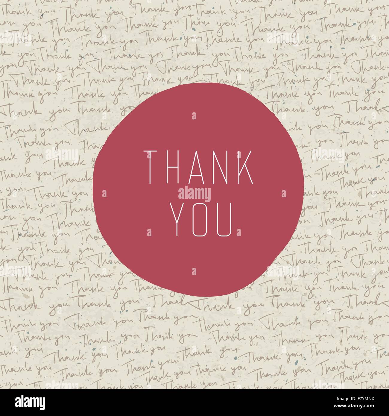 Thank you vintage greeting card. Vector Stock Vector Image & Art - Alamy