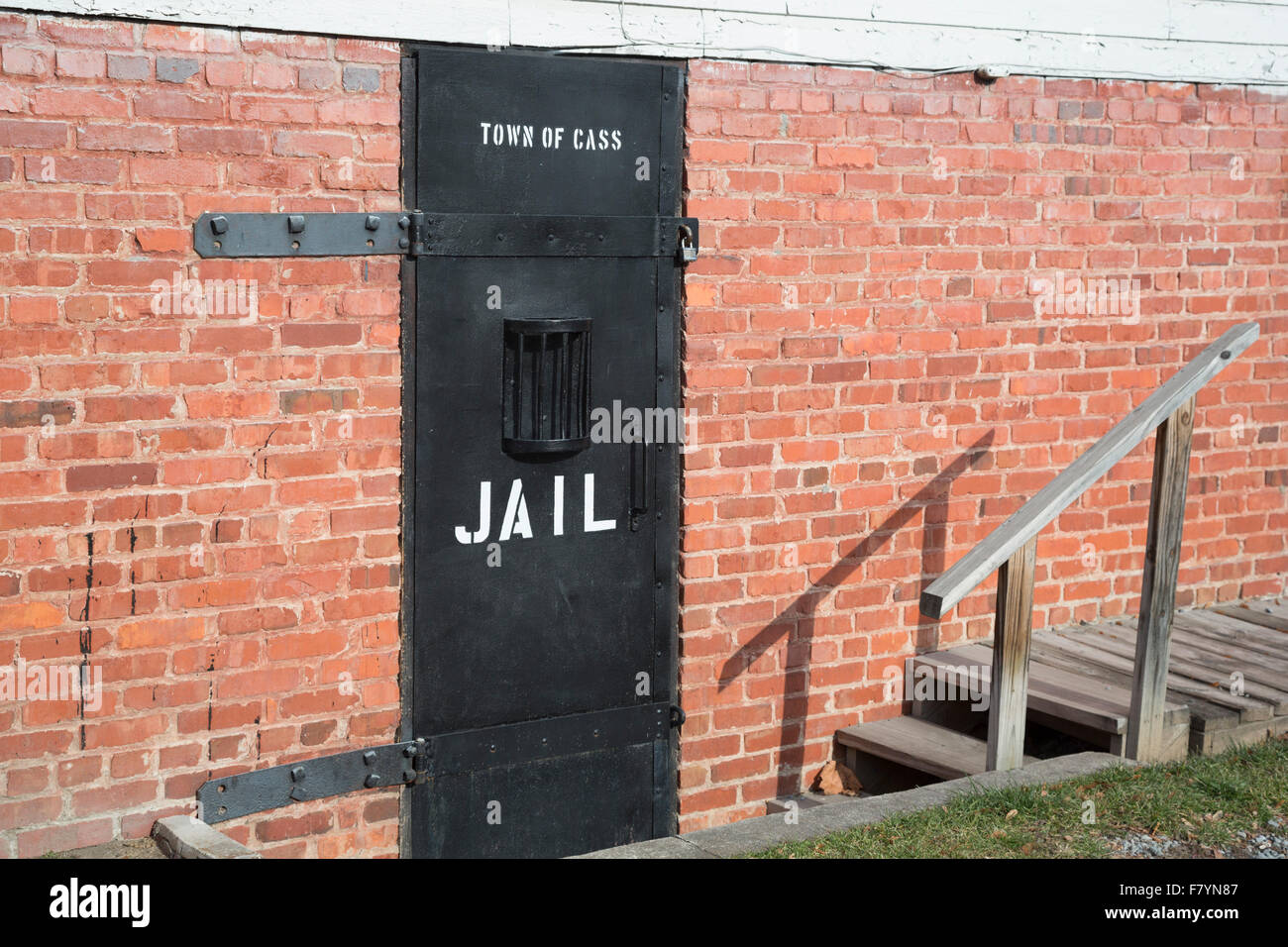 Cass, West Virginia The jail in a company town founded in 1900 by the