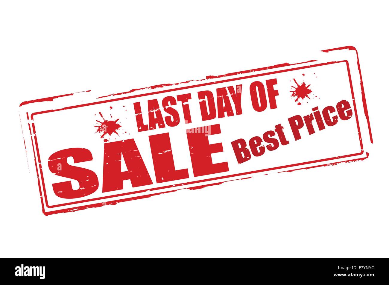 Last day sale Stock Vector Image & Art Alamy