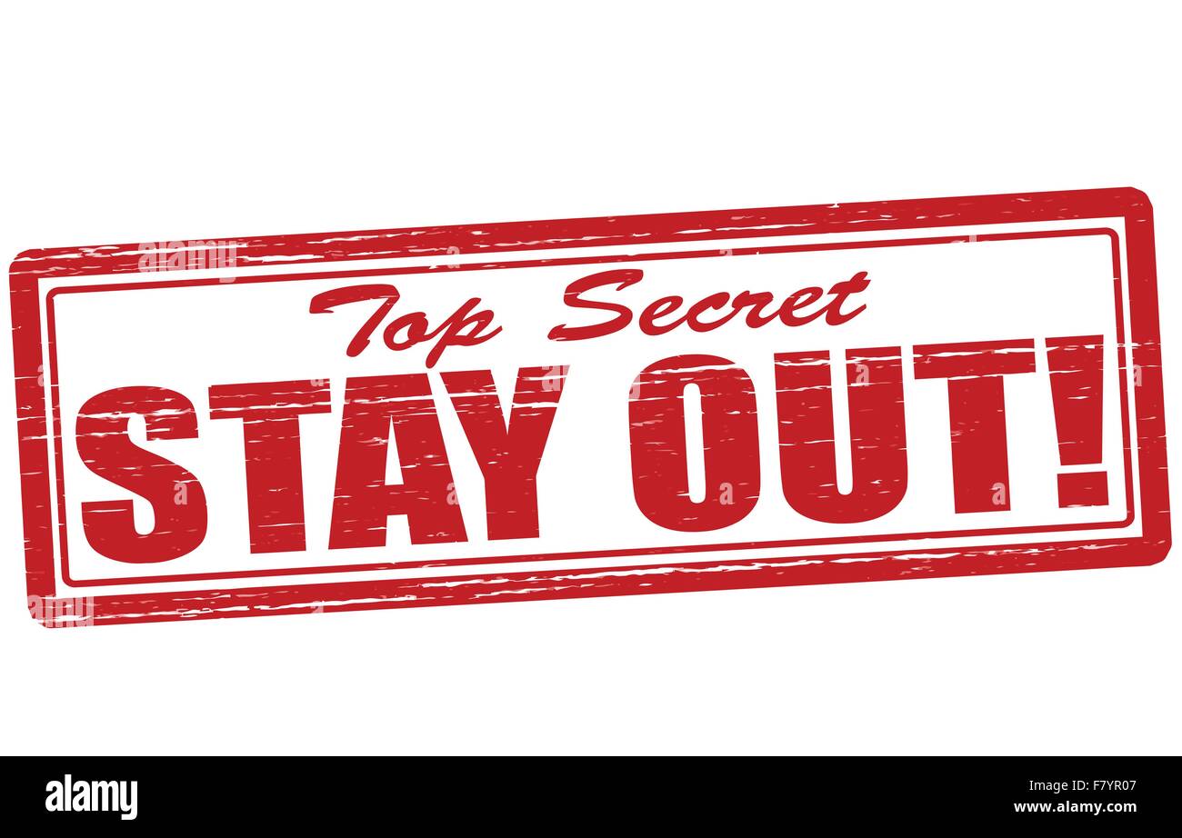 Stay out Stock Vector