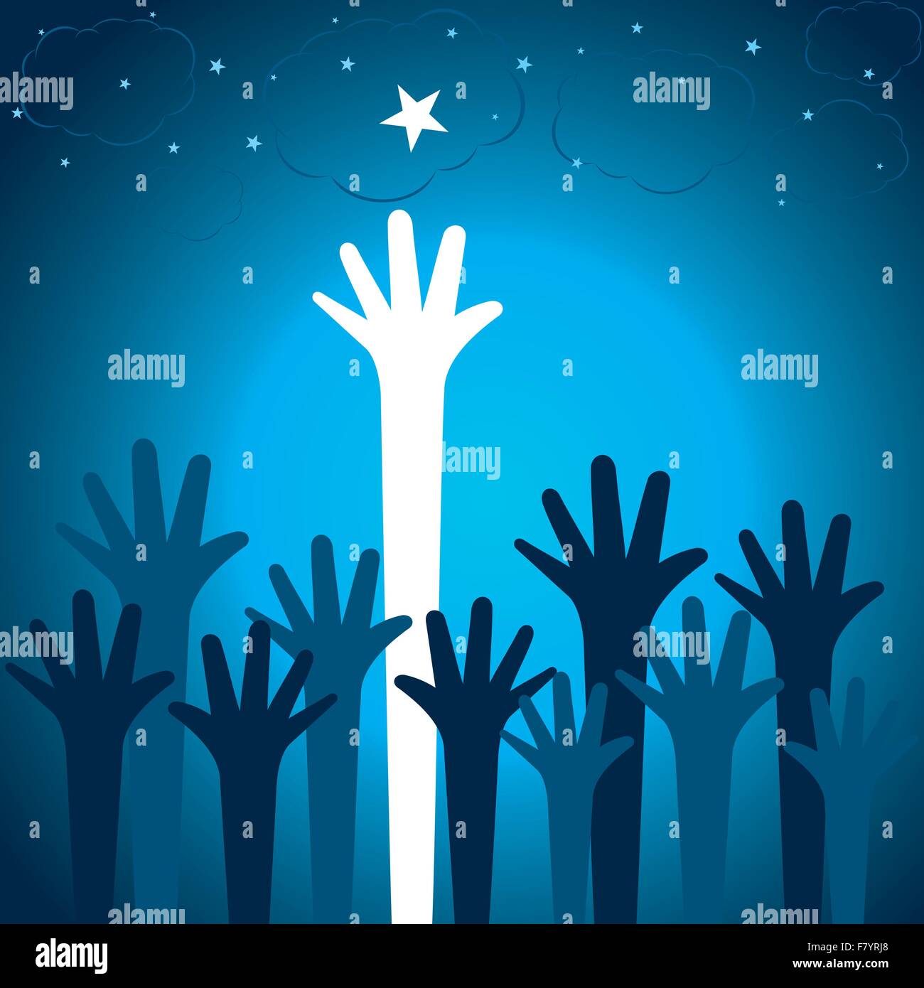 try to catch the star stock vector Stock Vector Image & Art - Alamy