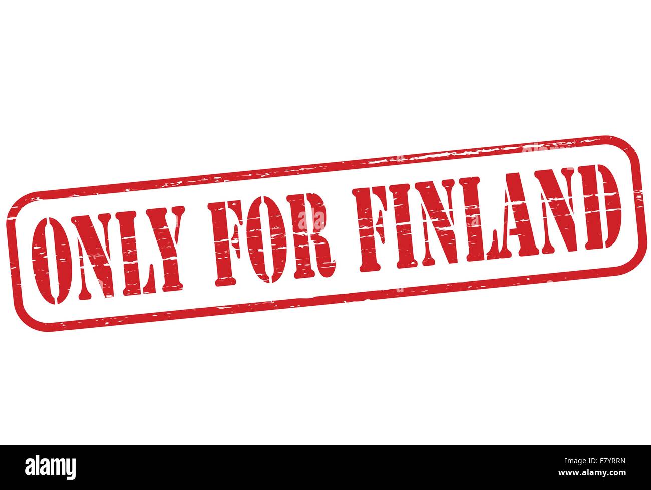 Only for Finland Stock Vector