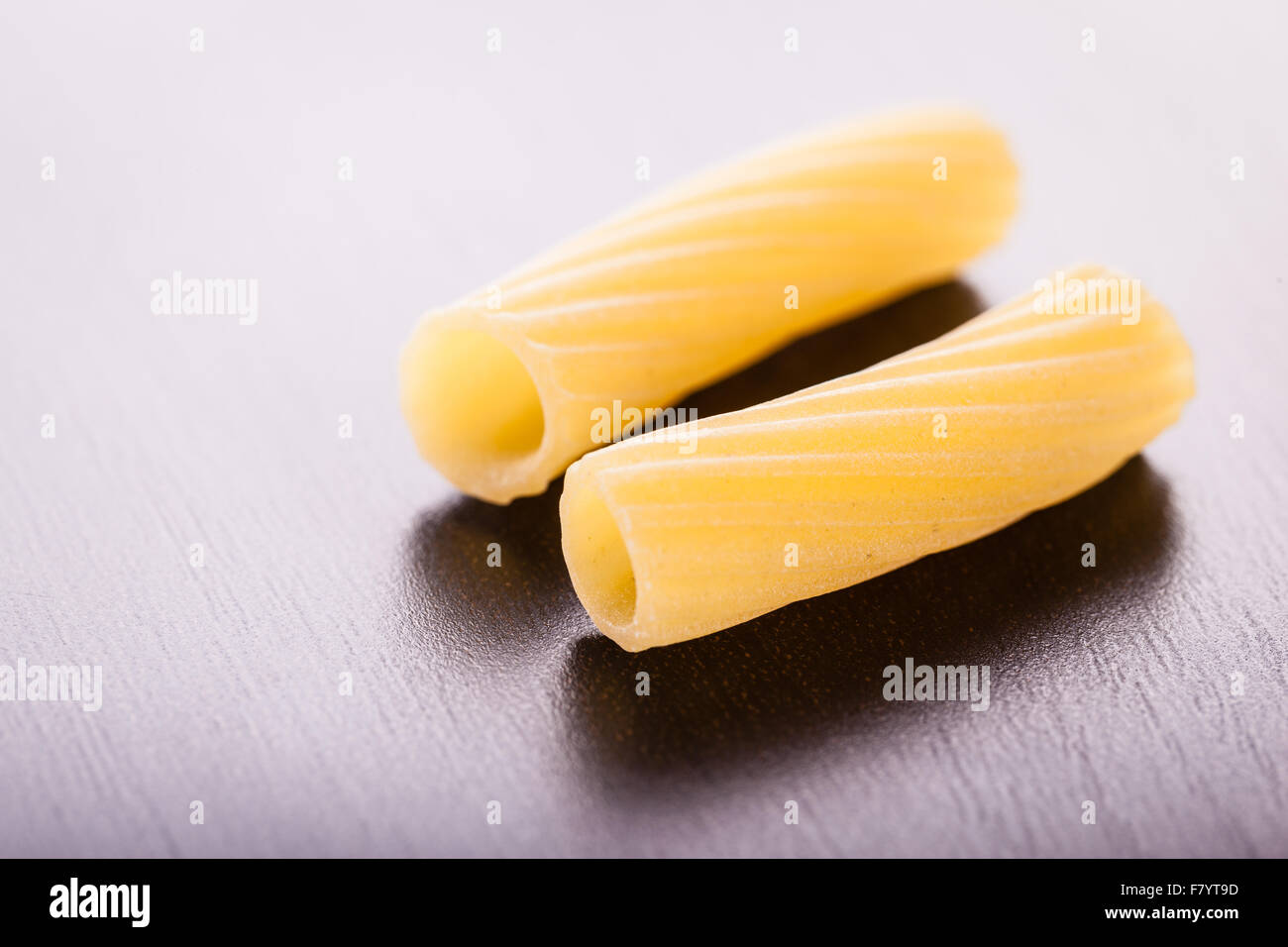 a heap of rigatoni, a typical italian pasta type Stock Photo Alamy