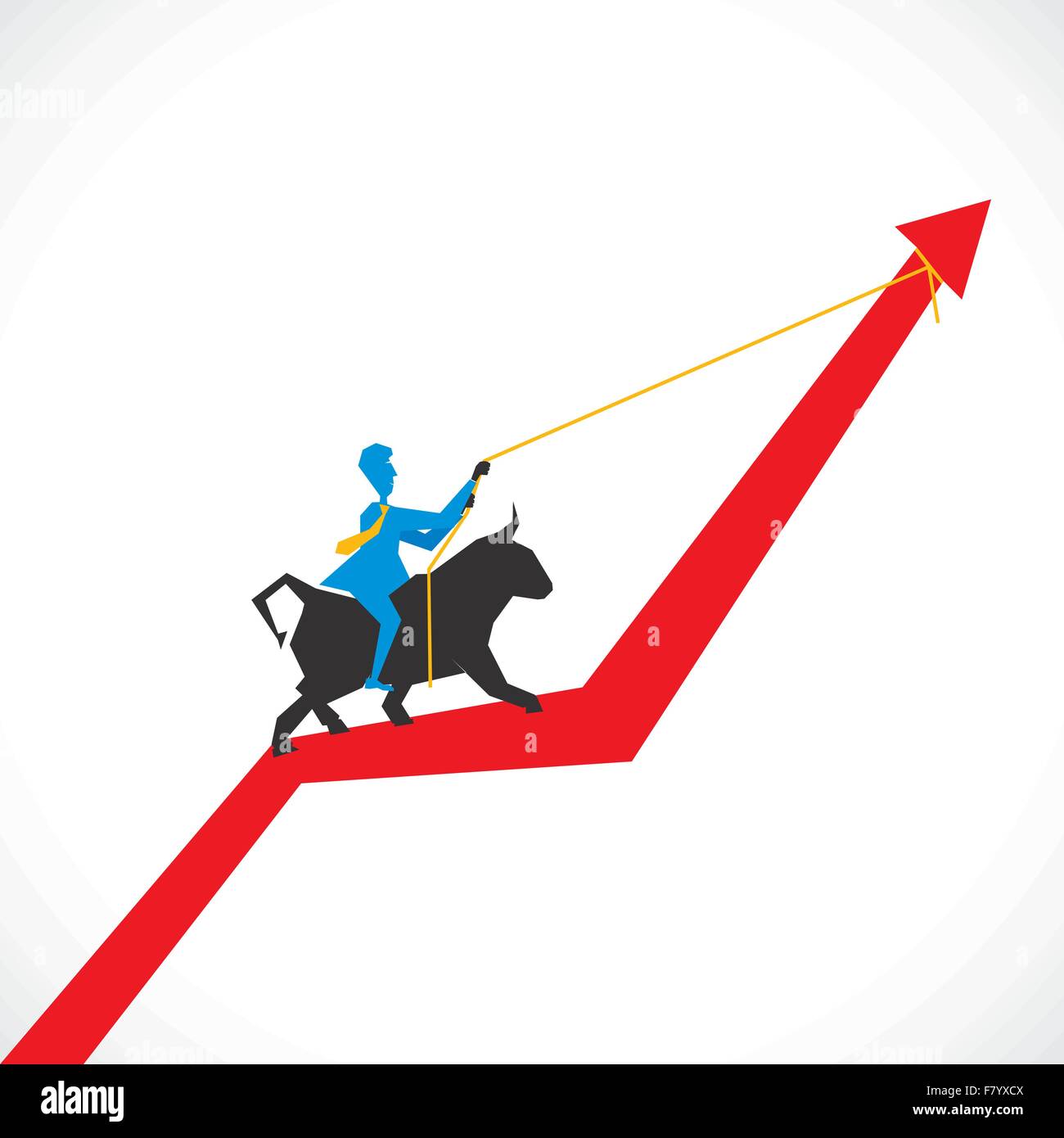 men lift the arrow move up to increase capital Stock Vector