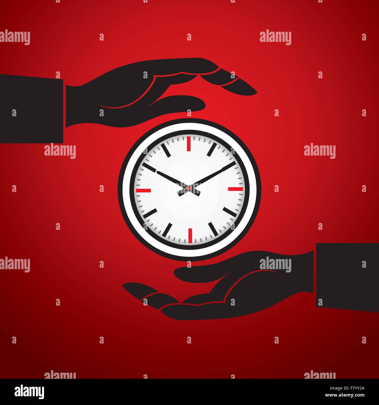 clock with in hand Stock Vector Image & Art Alamy