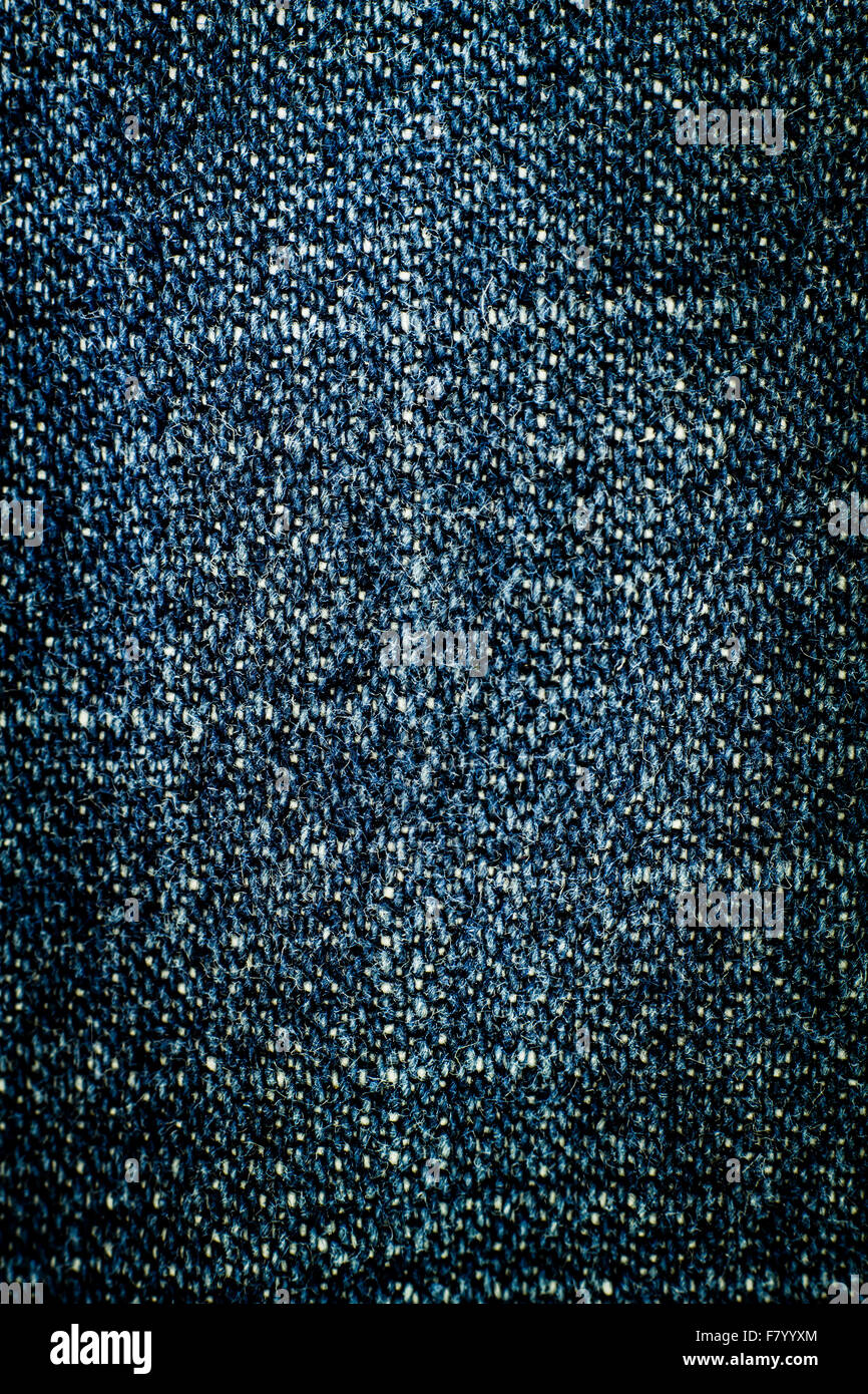 Texture of blue jeans background ( close up ) Stock Photo