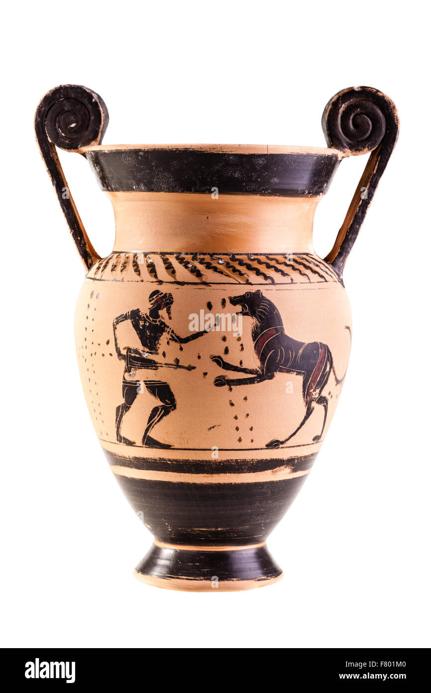 Black figure pottery greek civilization hires stock photography and