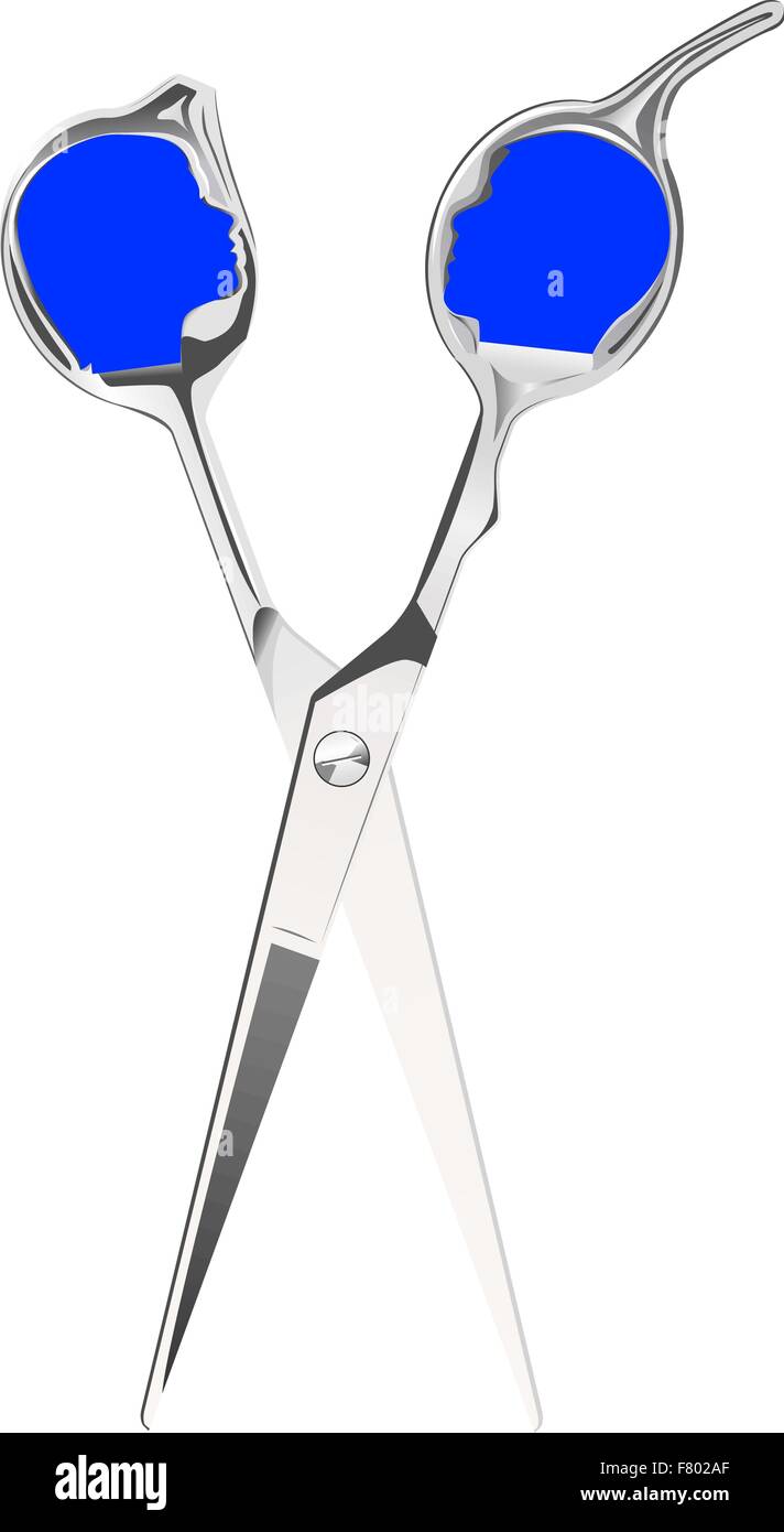 Hairdressing scissors Stock Vector Images - Alamy