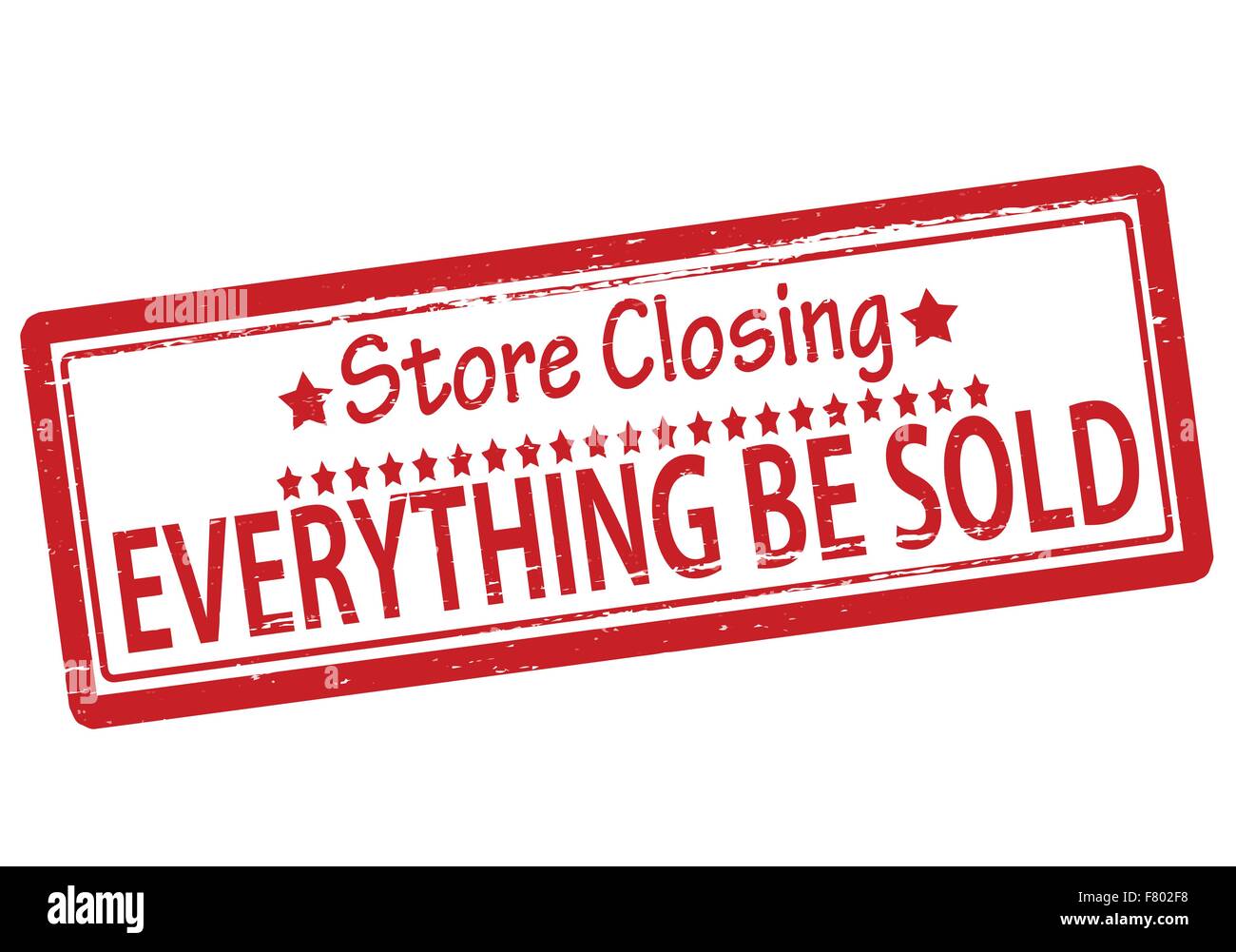 Everything be sold Stock Vector