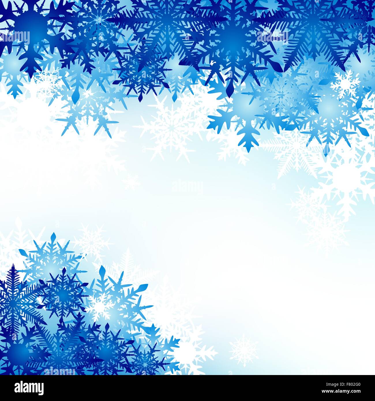 Winter background, snowflakes - vector illustration Stock Vector Image ...
