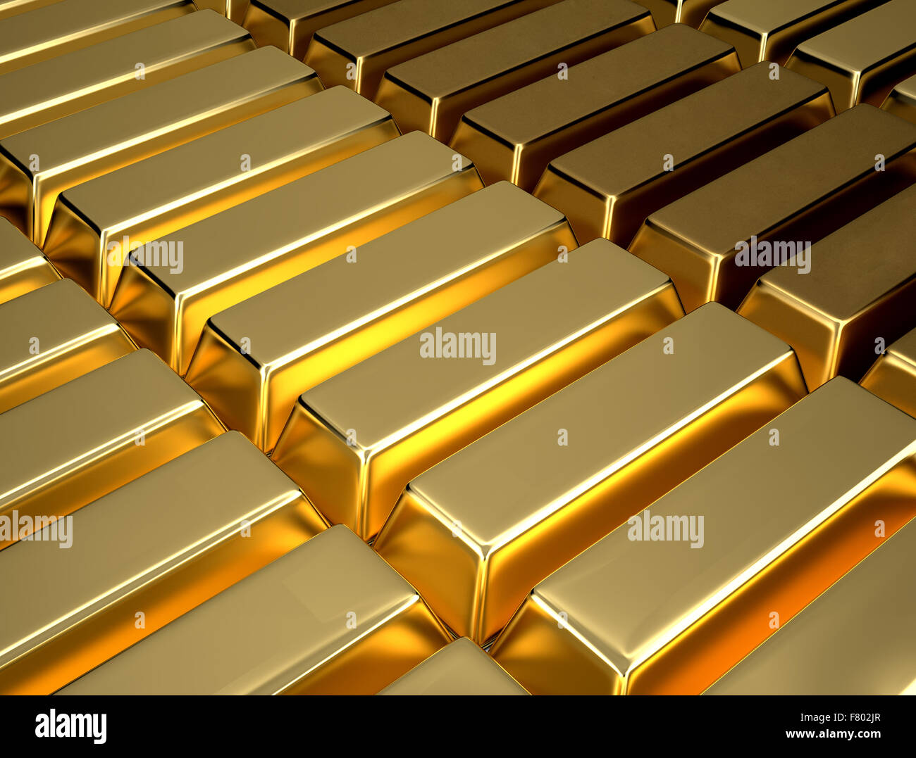 Set of Gold bars and Financial concept Stock Photo - Alamy