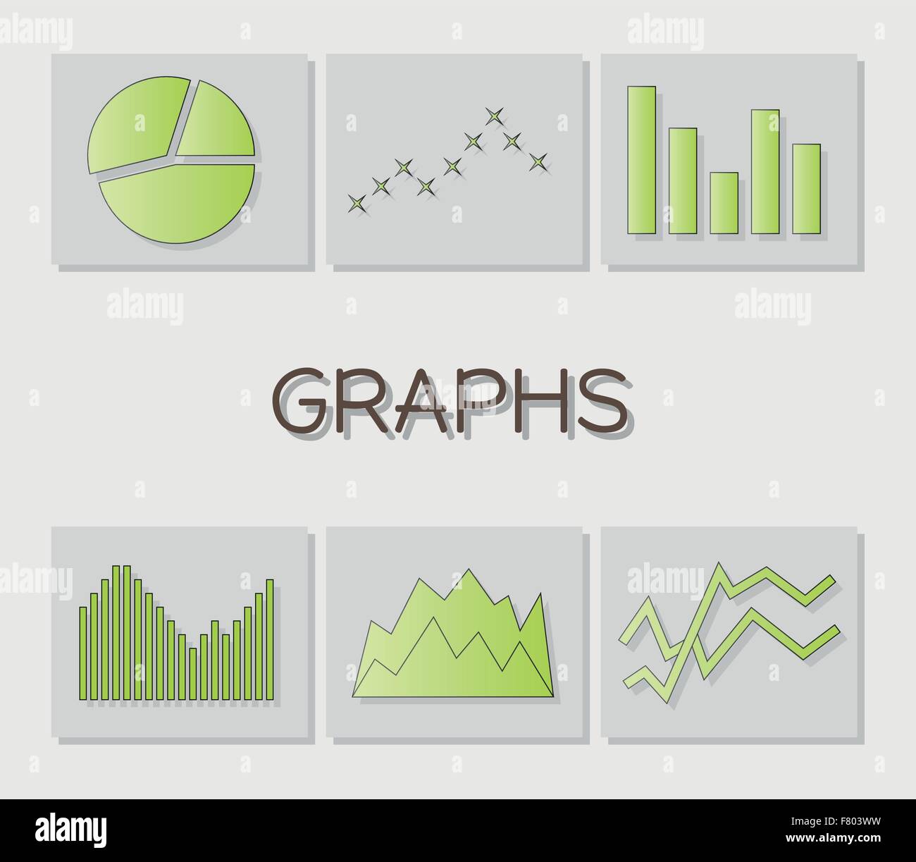graphs Stock Vector
