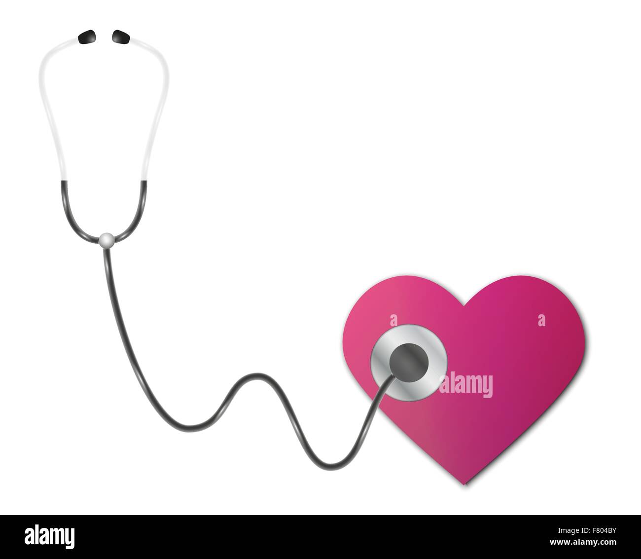 stethoscope and heart Stock Vector Image & Art Alamy