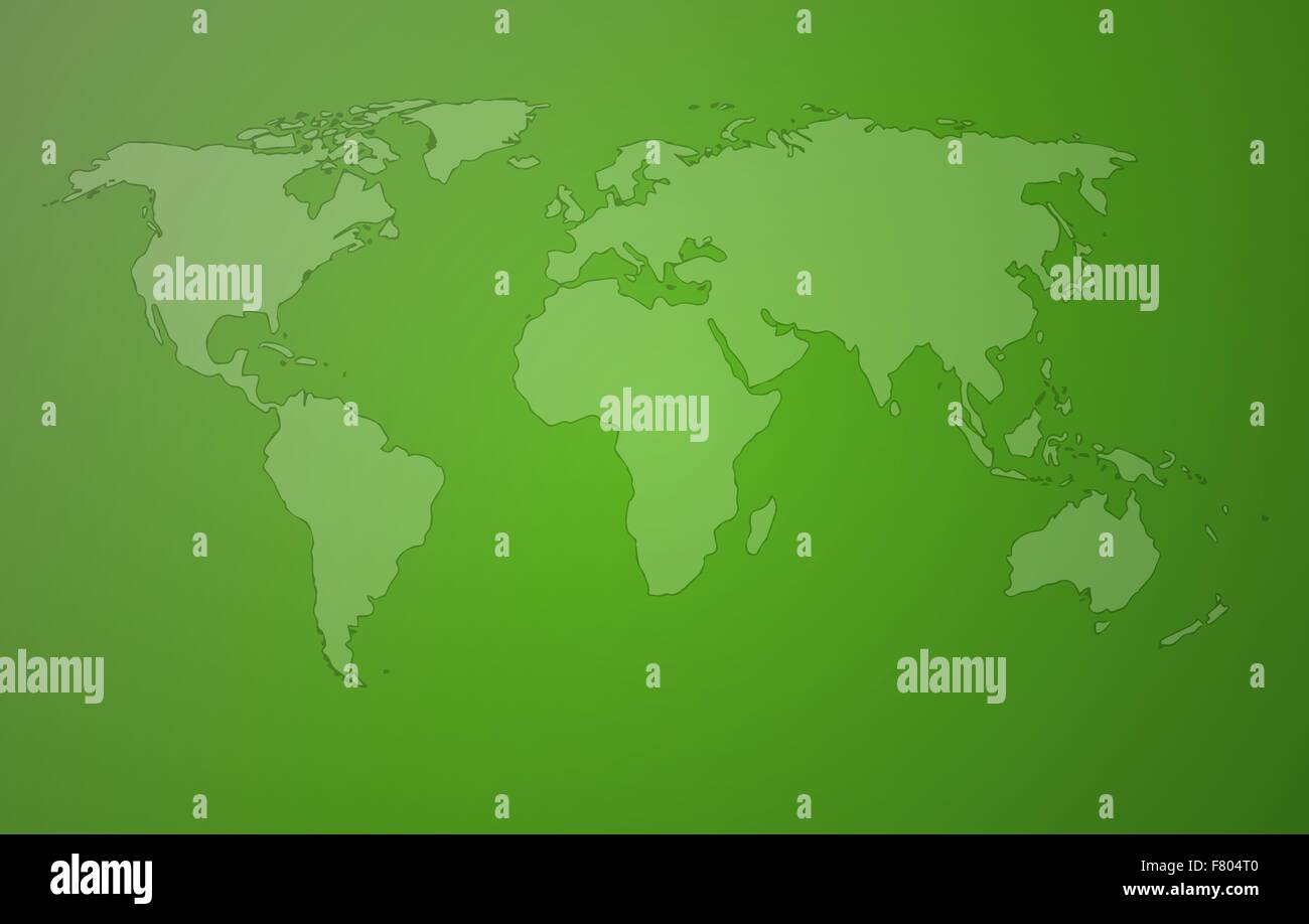 green worldmap Stock Vector