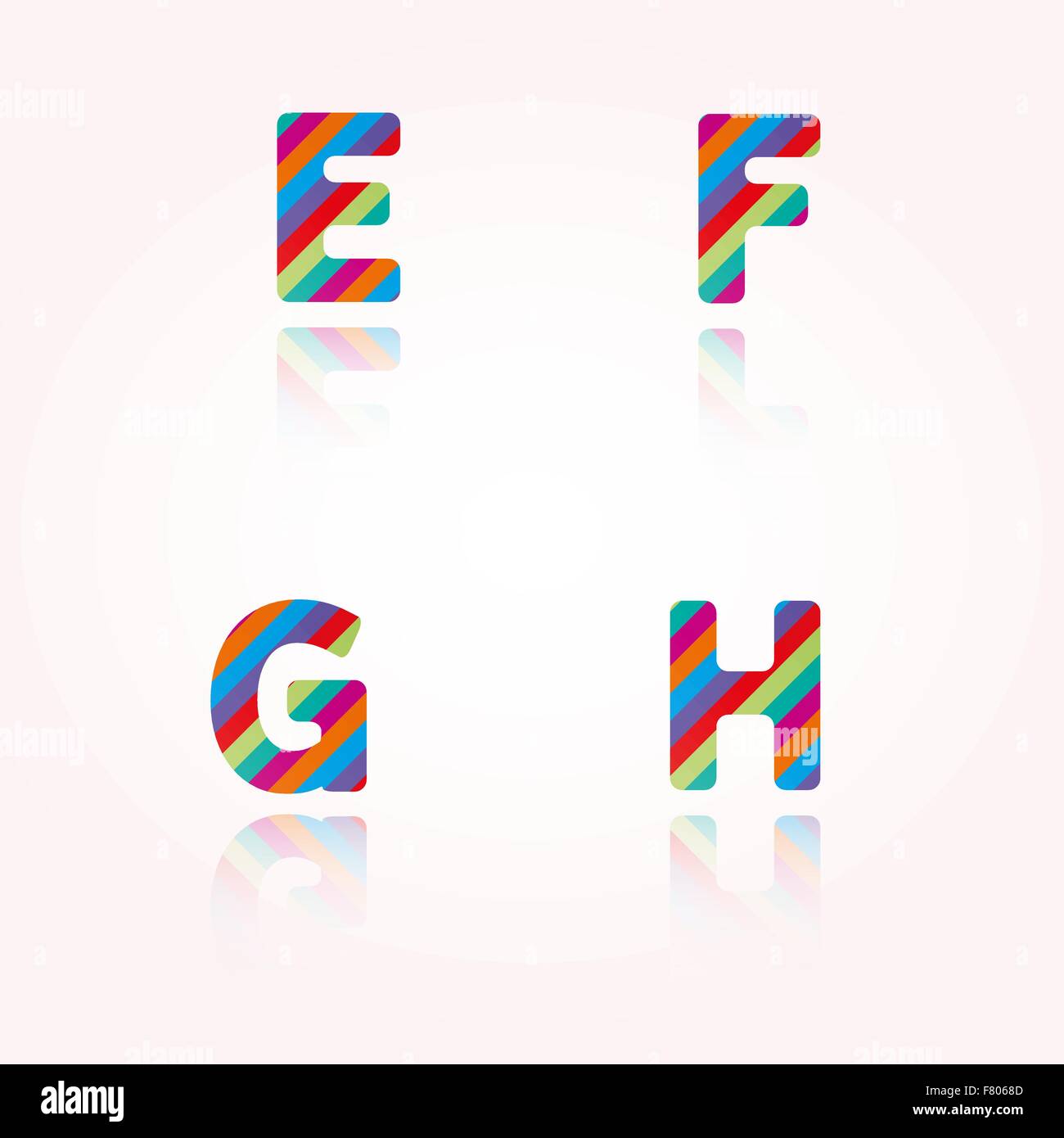 color alphabet letters Stock Vector Image & Art - Alamy