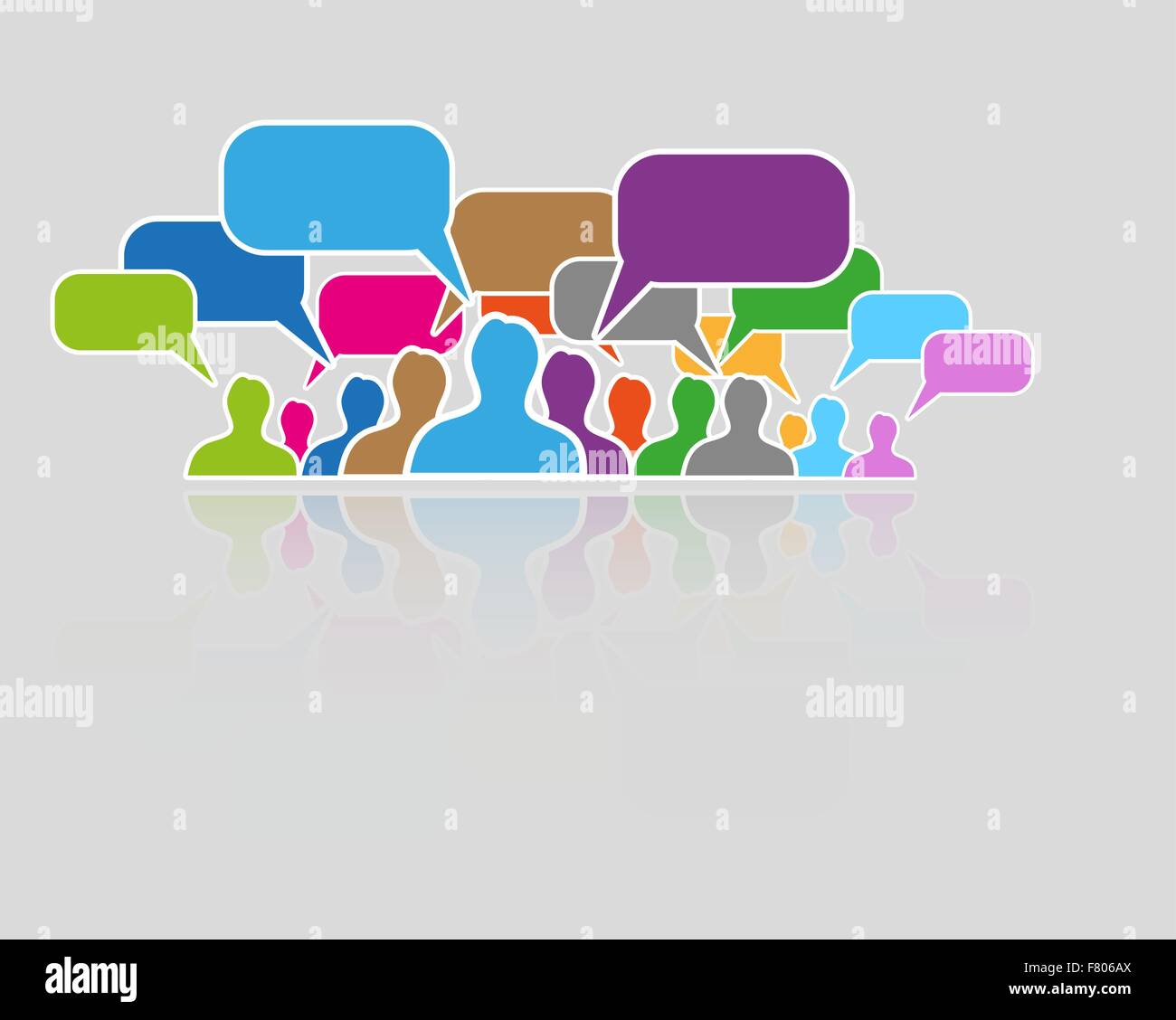 silhouette speak bubble Stock Vector Image & Art - Alamy