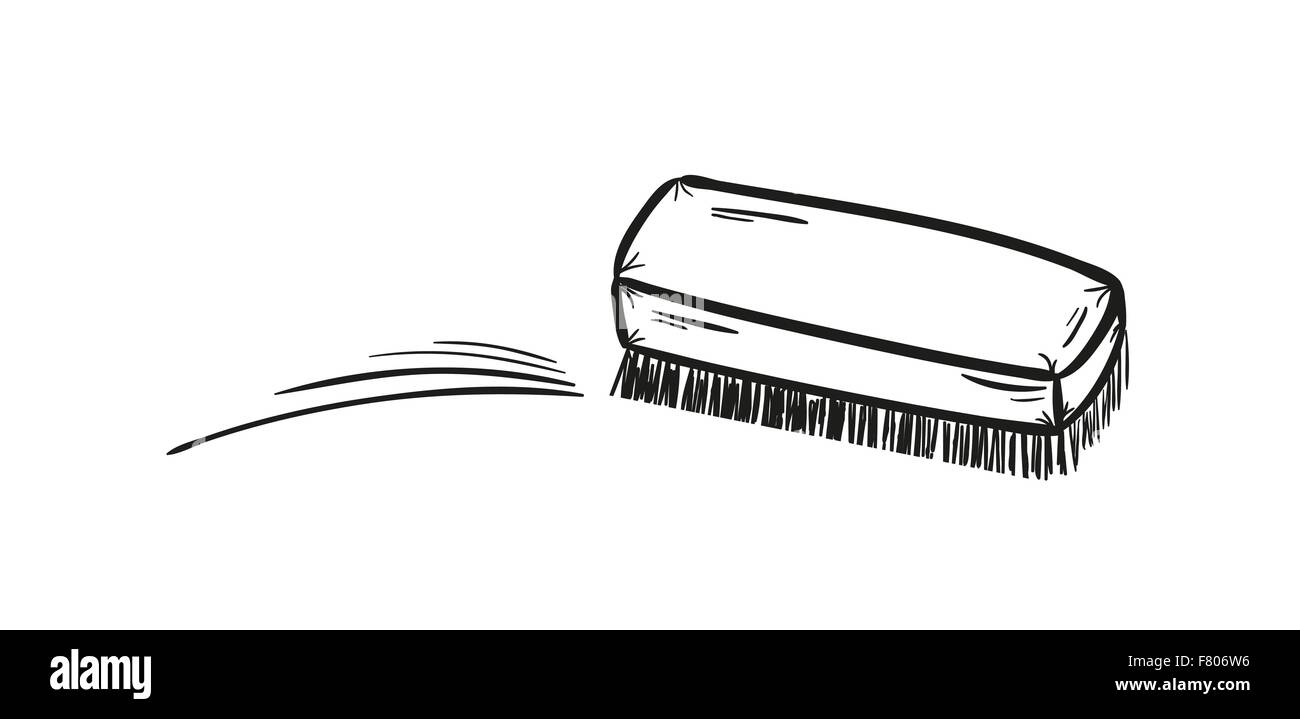 brush and cleaning up Stock Vector