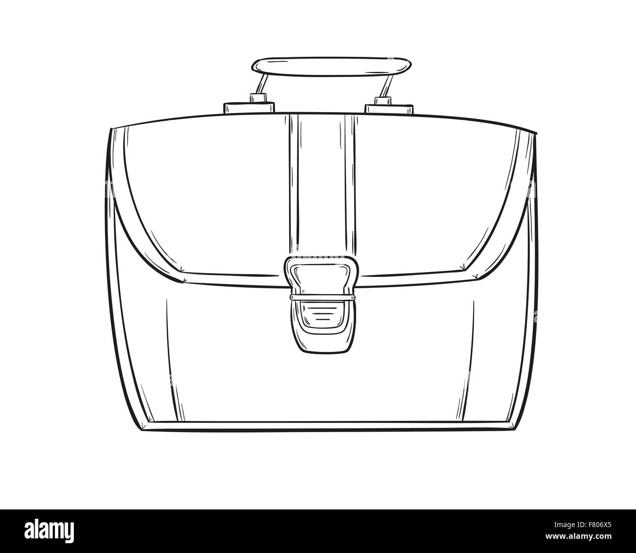 sketch of the briefcase Stock Vector Image & Art Alamy