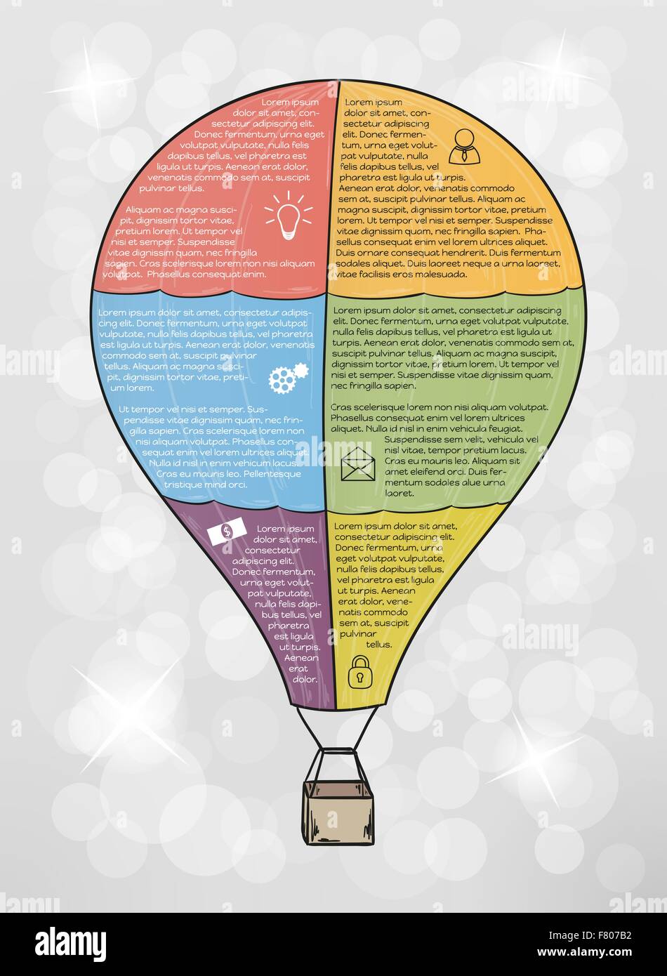 infographic vector balloon Stock Vector