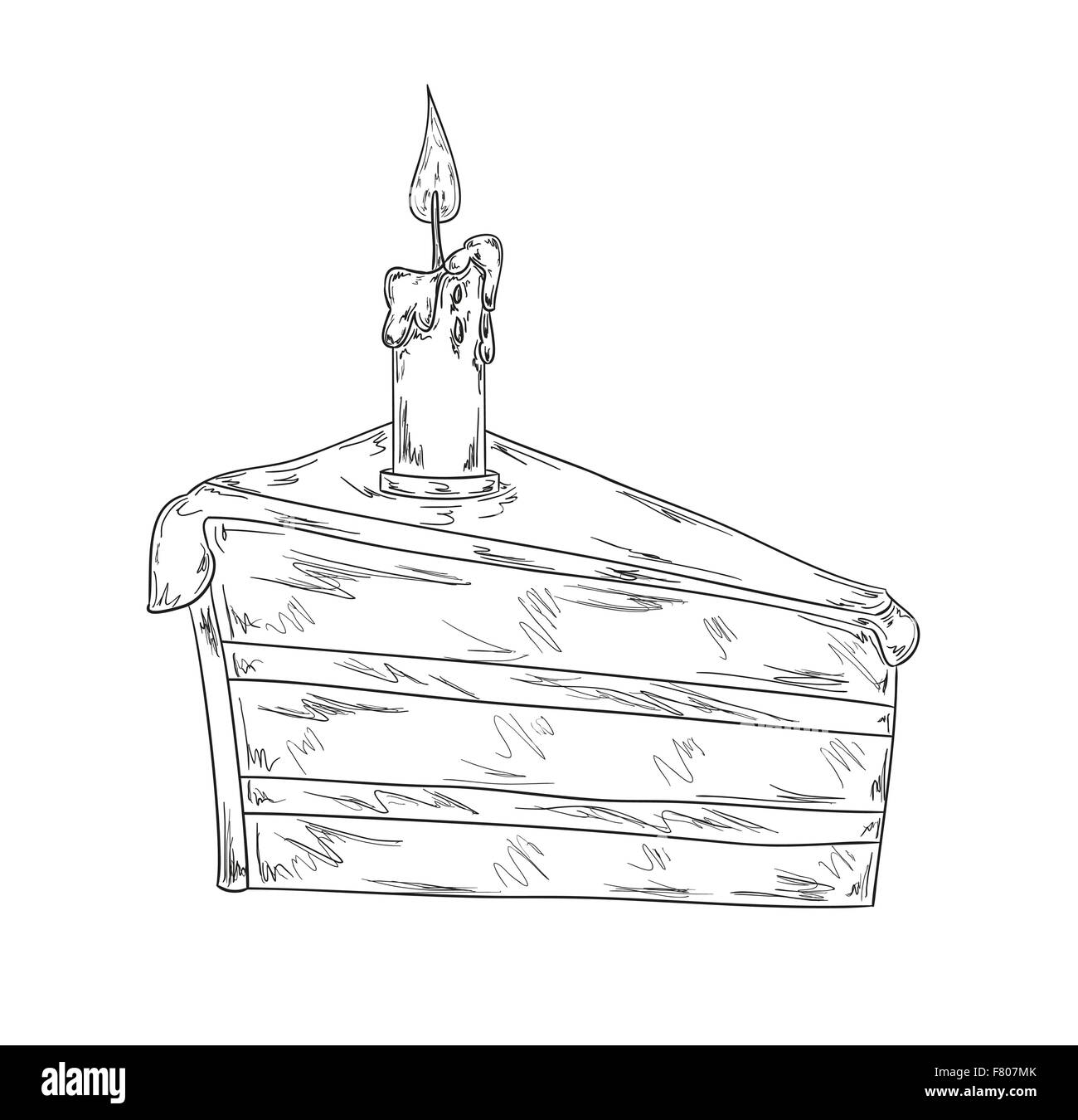One piece cake Black and White Stock Photos & Images Alamy