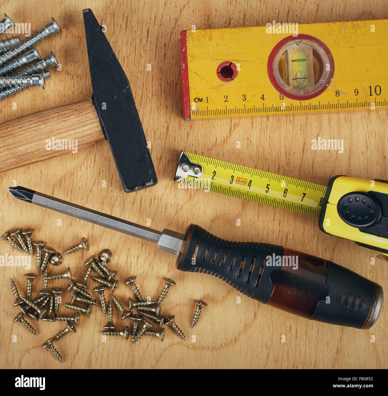 Set of manual Working tools Stock Photo Alamy