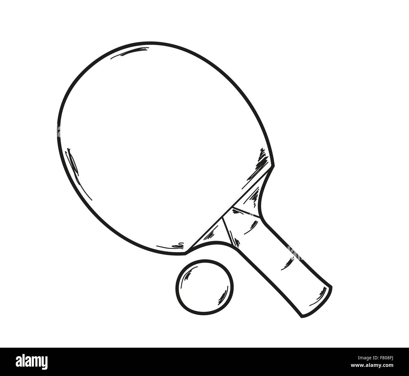 Table tennis racket drawing free image download
