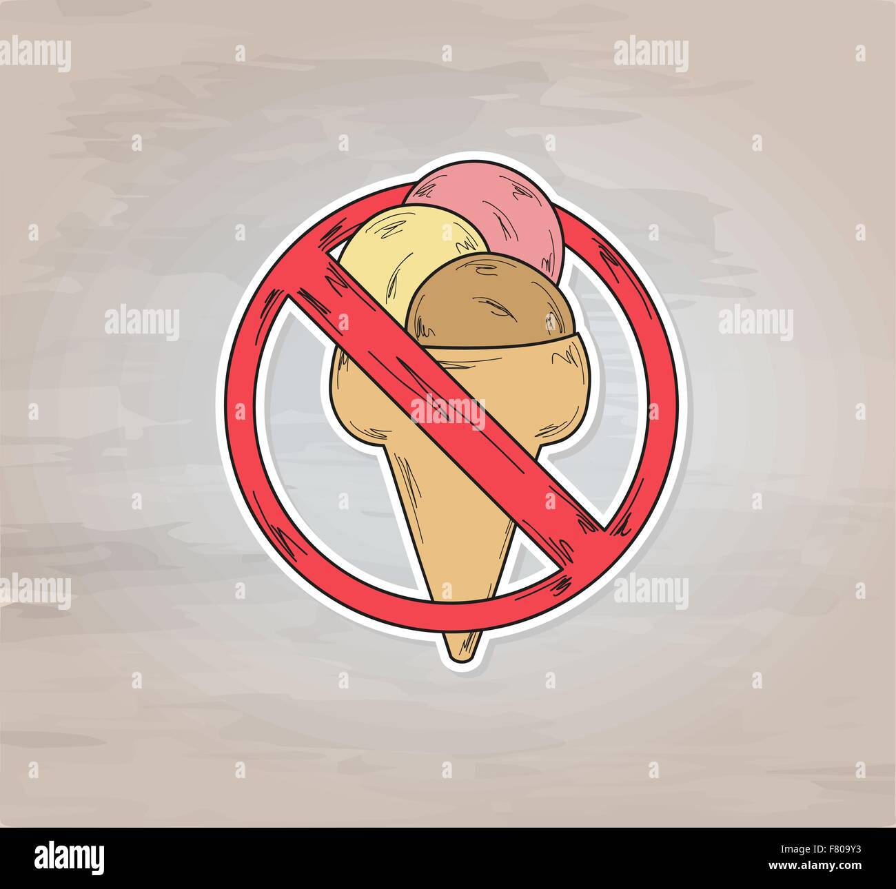sign entry ban ice cream Stock Vector Image & Art Alamy