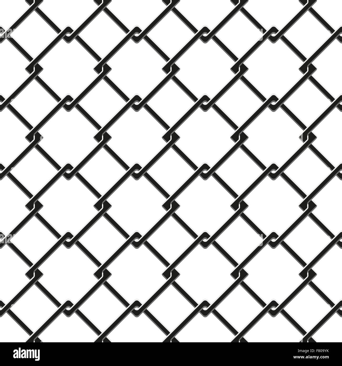 seamless pattern of chain fence Stock Vector