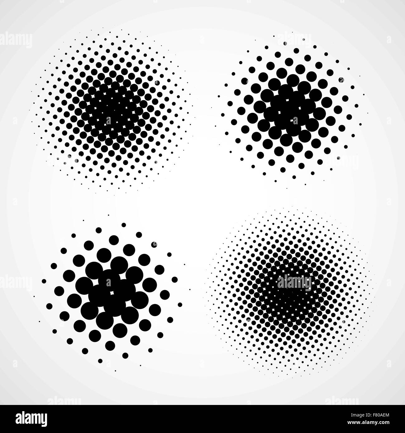Abstract Halftone Backgrounds. Vector Set of Isolated Modern Des Stock ...
