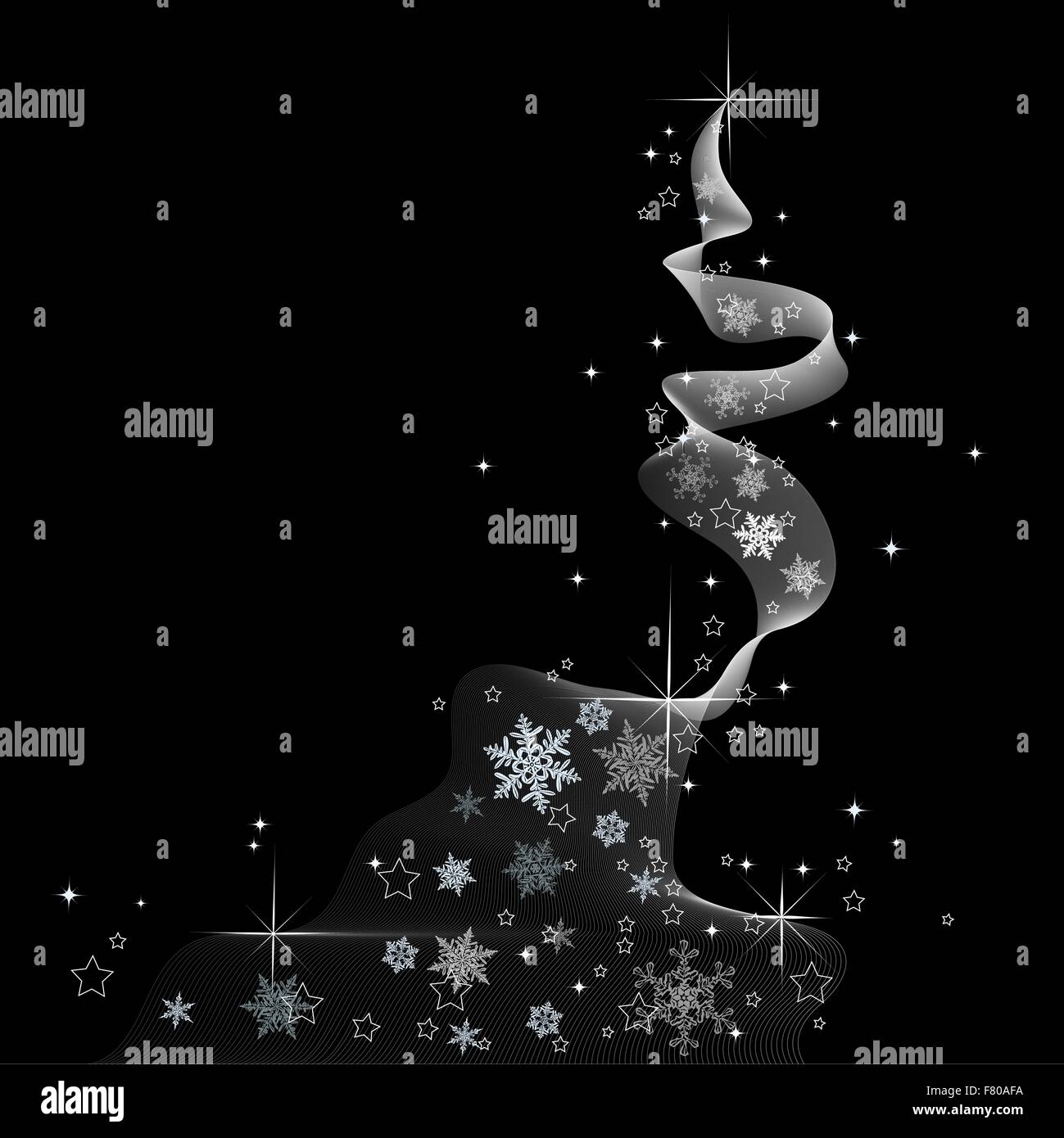 Abstract Christmas Tree - vector illustration Stock Vector Image & Art ...