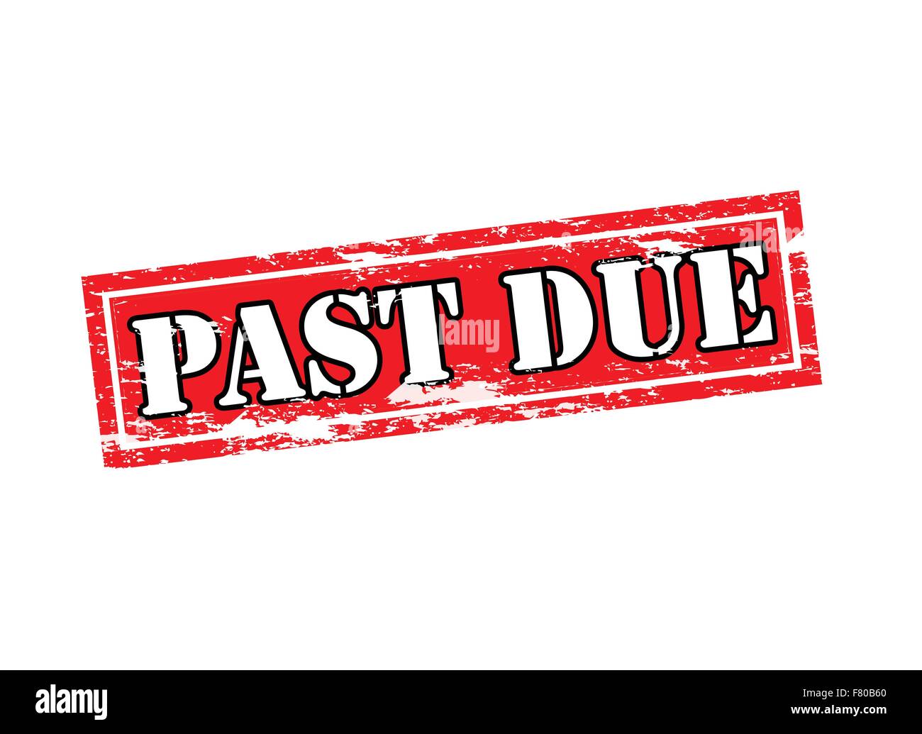 Past due Stock Vector Image & Art - Alamy