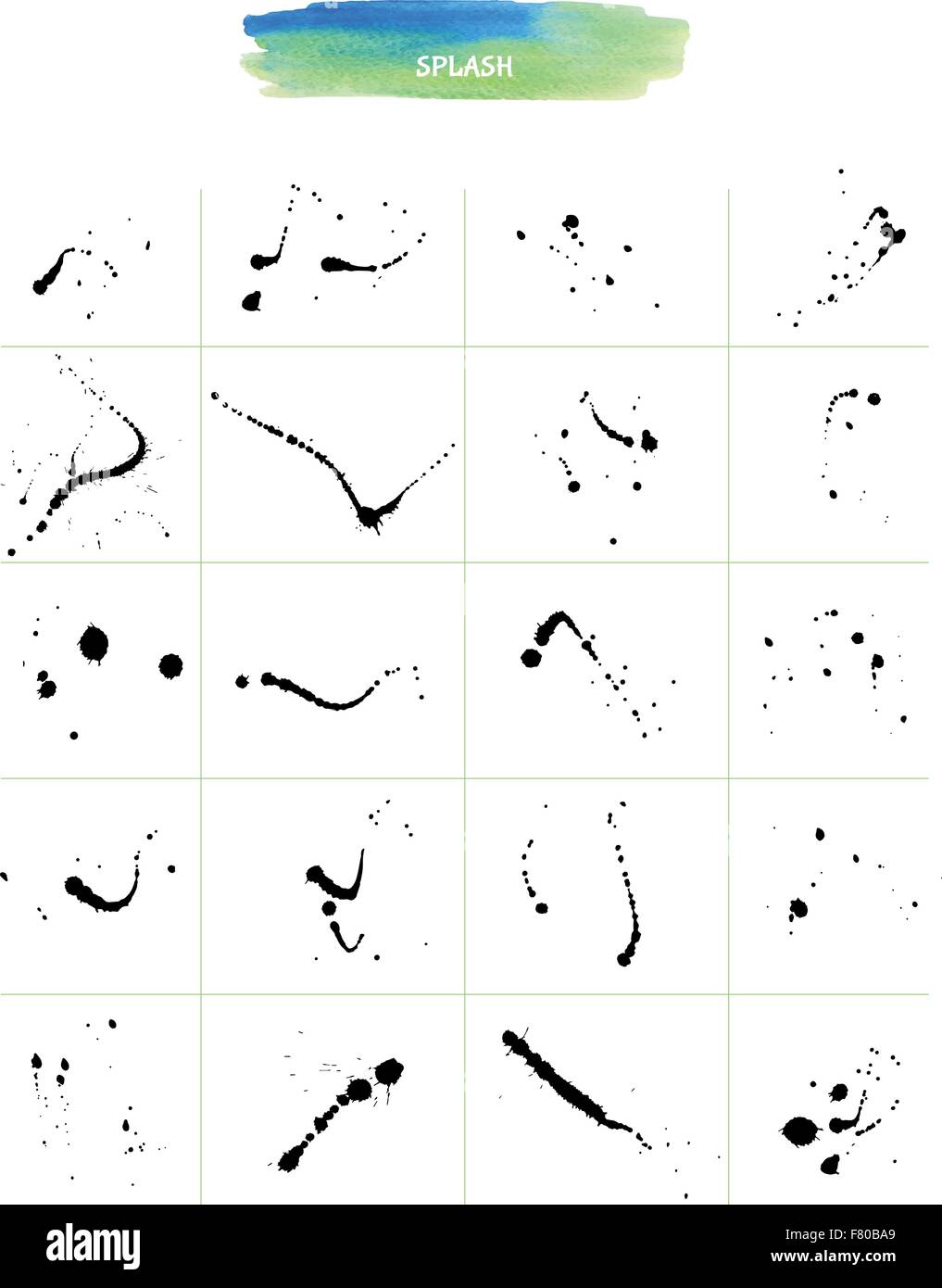 Sit include ink splashes Stock Vector Image & Art - Alamy