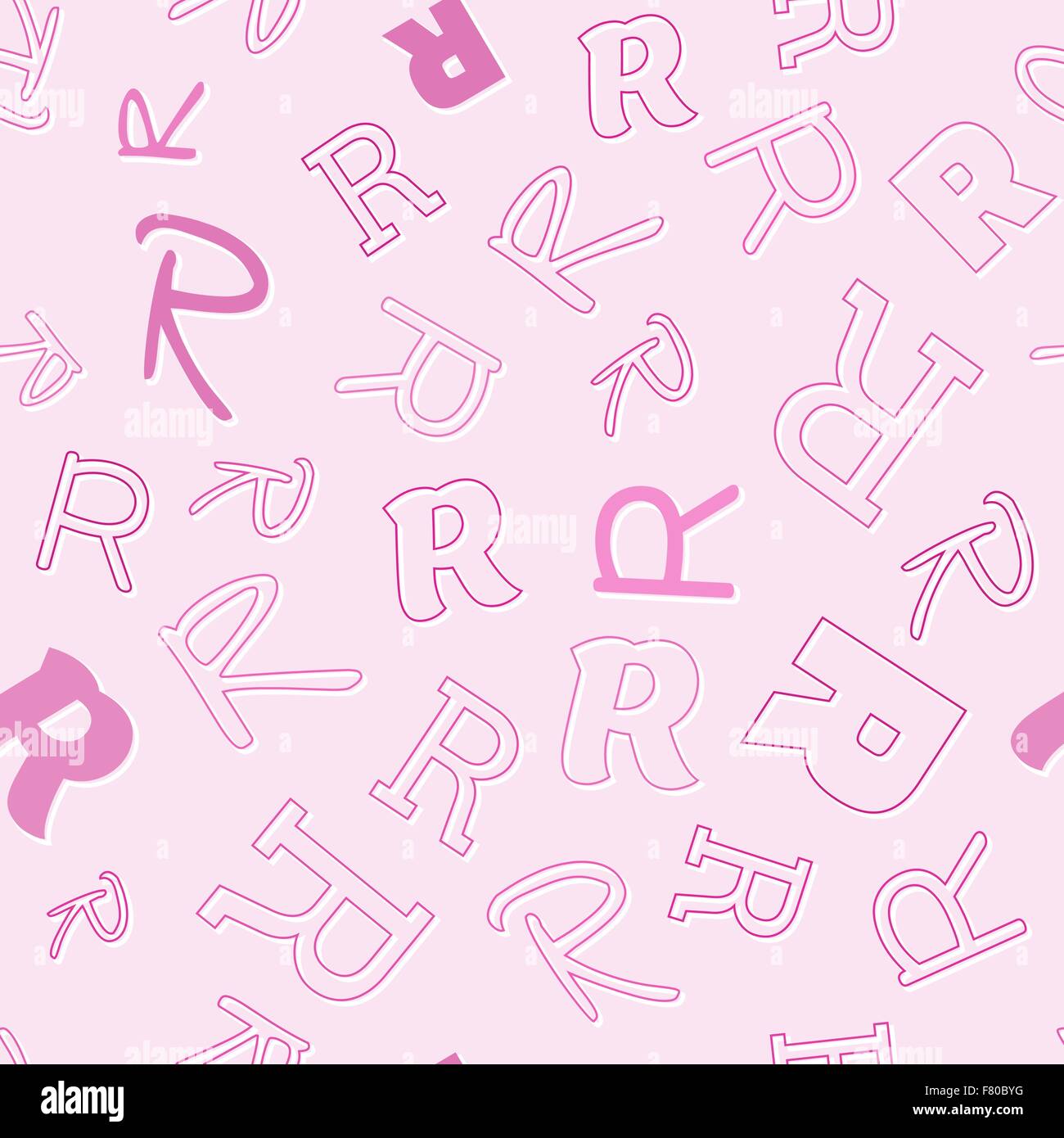 R Pattern Design seamless pattern with character R Stock Vector Image & Art - Alamy