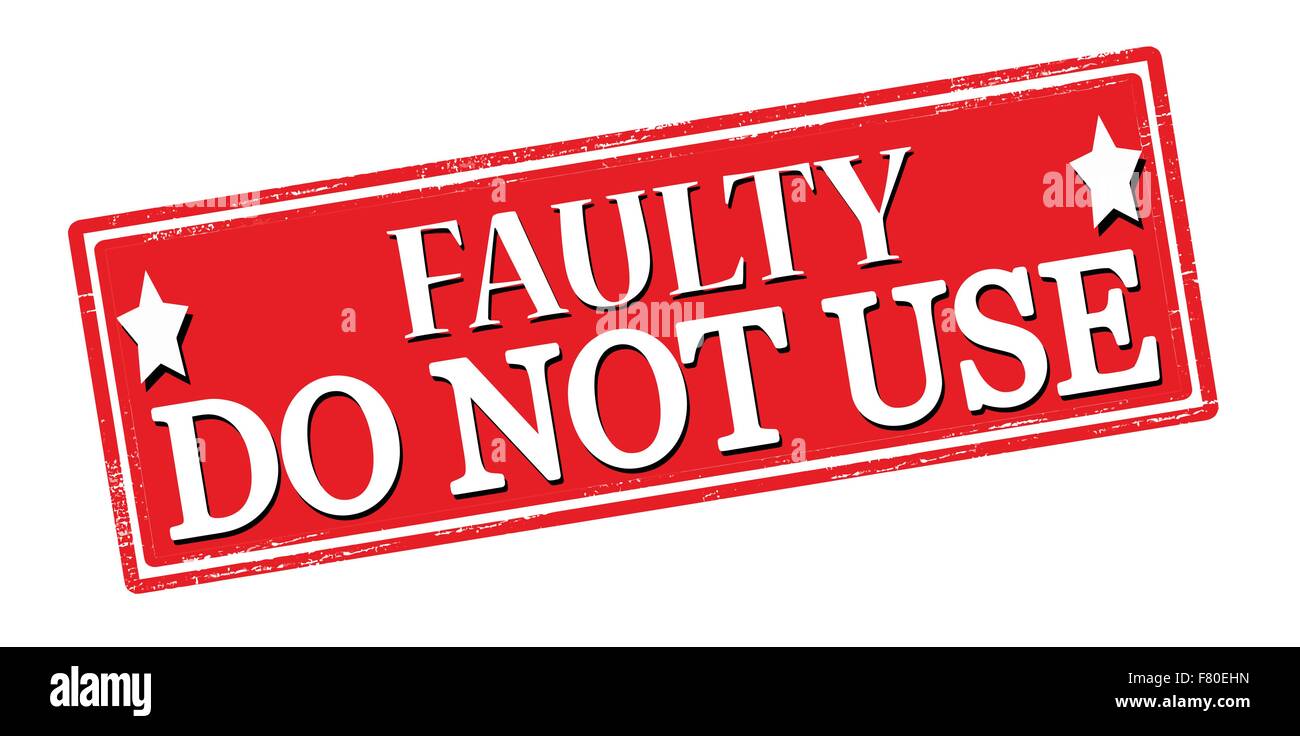 faulty-do-not-use-stock-vector-image-art-alamy