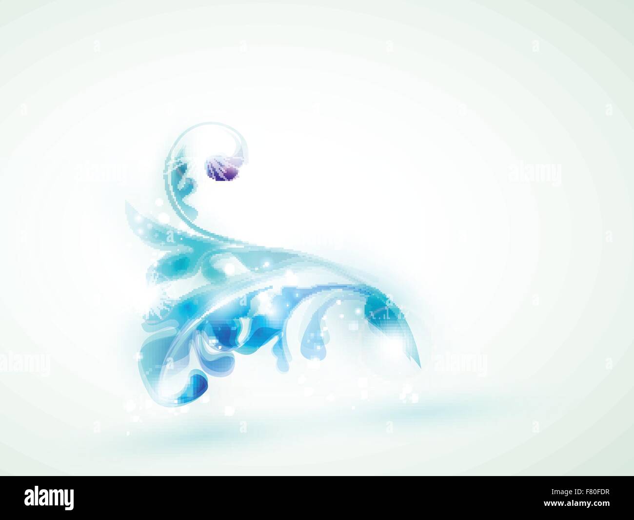 Blue floral ornament Stock Vector Image & Art - Alamy