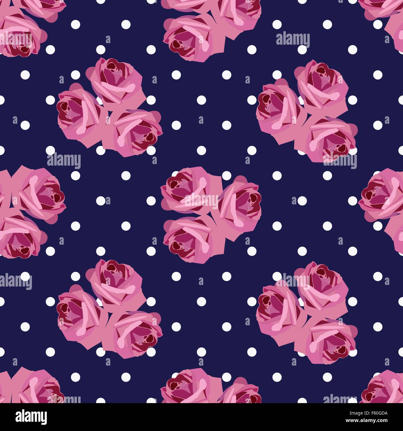 seamless pattern with roses Stock Vector Image & Art - Alamy