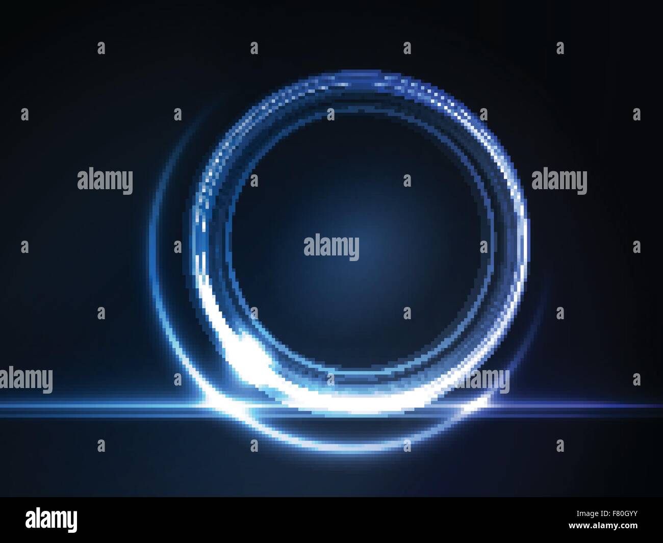 Blue circle frame Stock Vector Images - Alamy