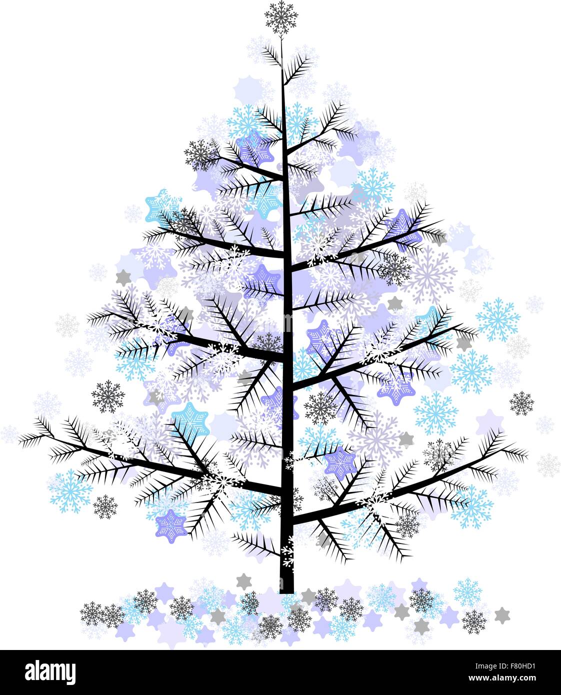 Tree blue Stock Vector Images - Alamy