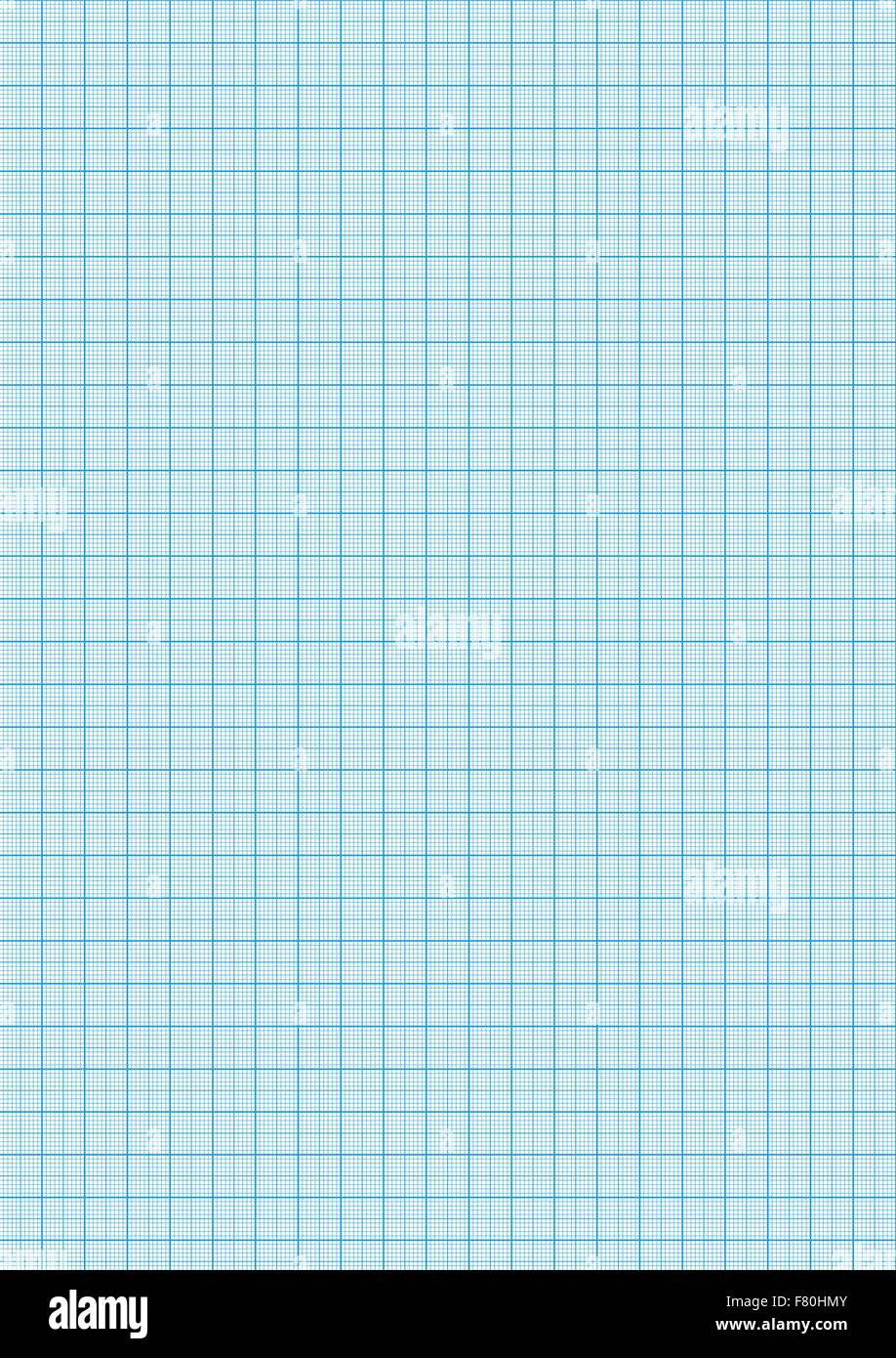 graph paper cyan color on a4 sheet size stock vector art size graph paper