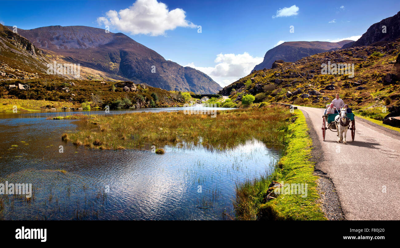 Jaunting Car at the Gap of Dunloe in Killarney National Park, County