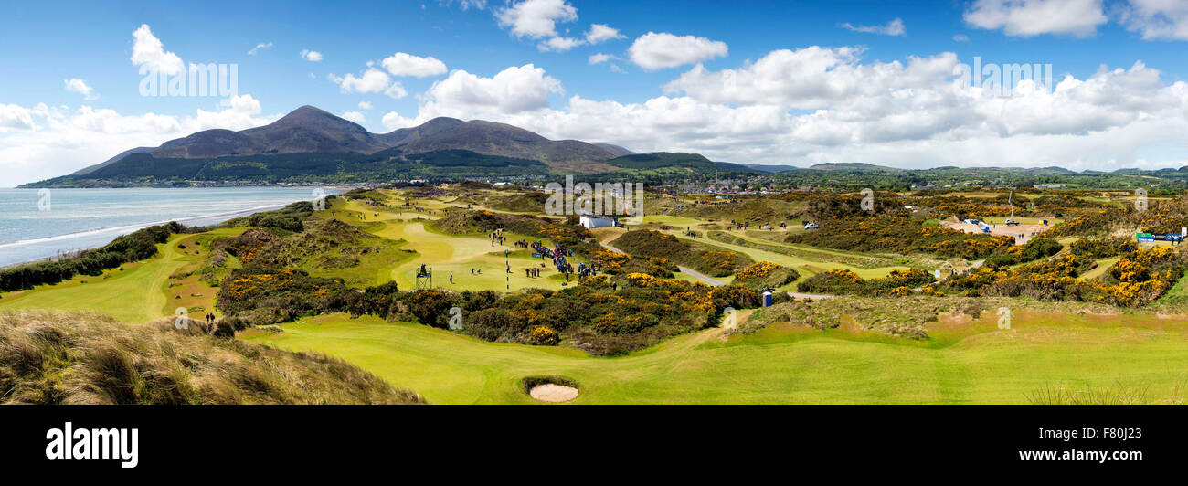 Irish Open Royal County Down Newcastle Mournes Mourne Mountains Northern Ireland Stock Photo