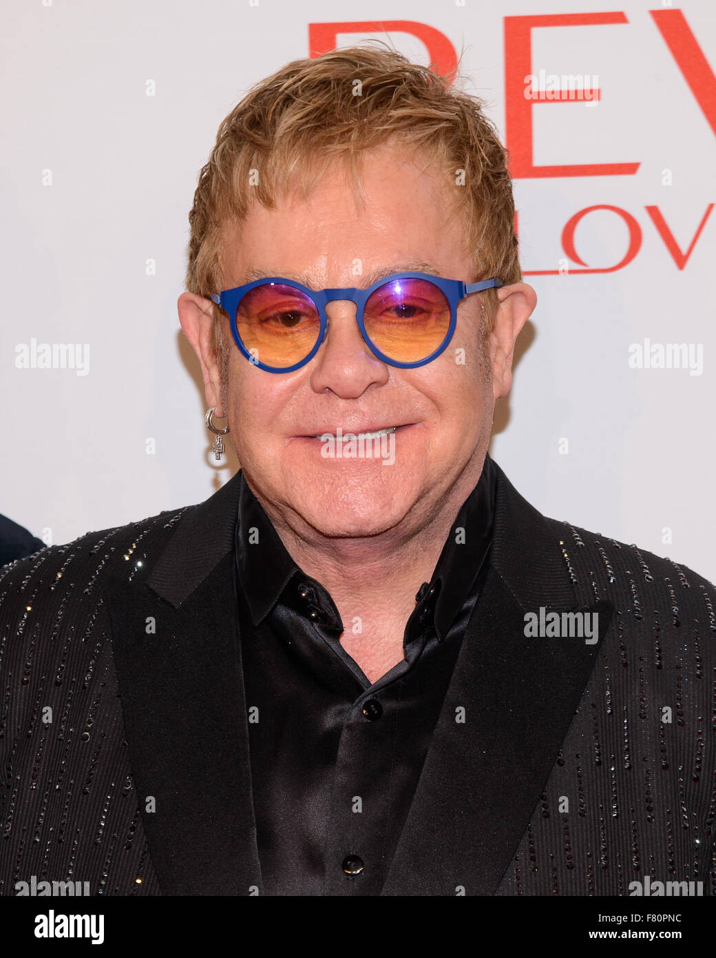 14th Annual Elton John AIDS Foundation An Enduring Vision Benefit at Cipriani Wall St.  Featuring: Elton John Where: New York, New York, United States When: 03 Nov 2015 Stock Photo