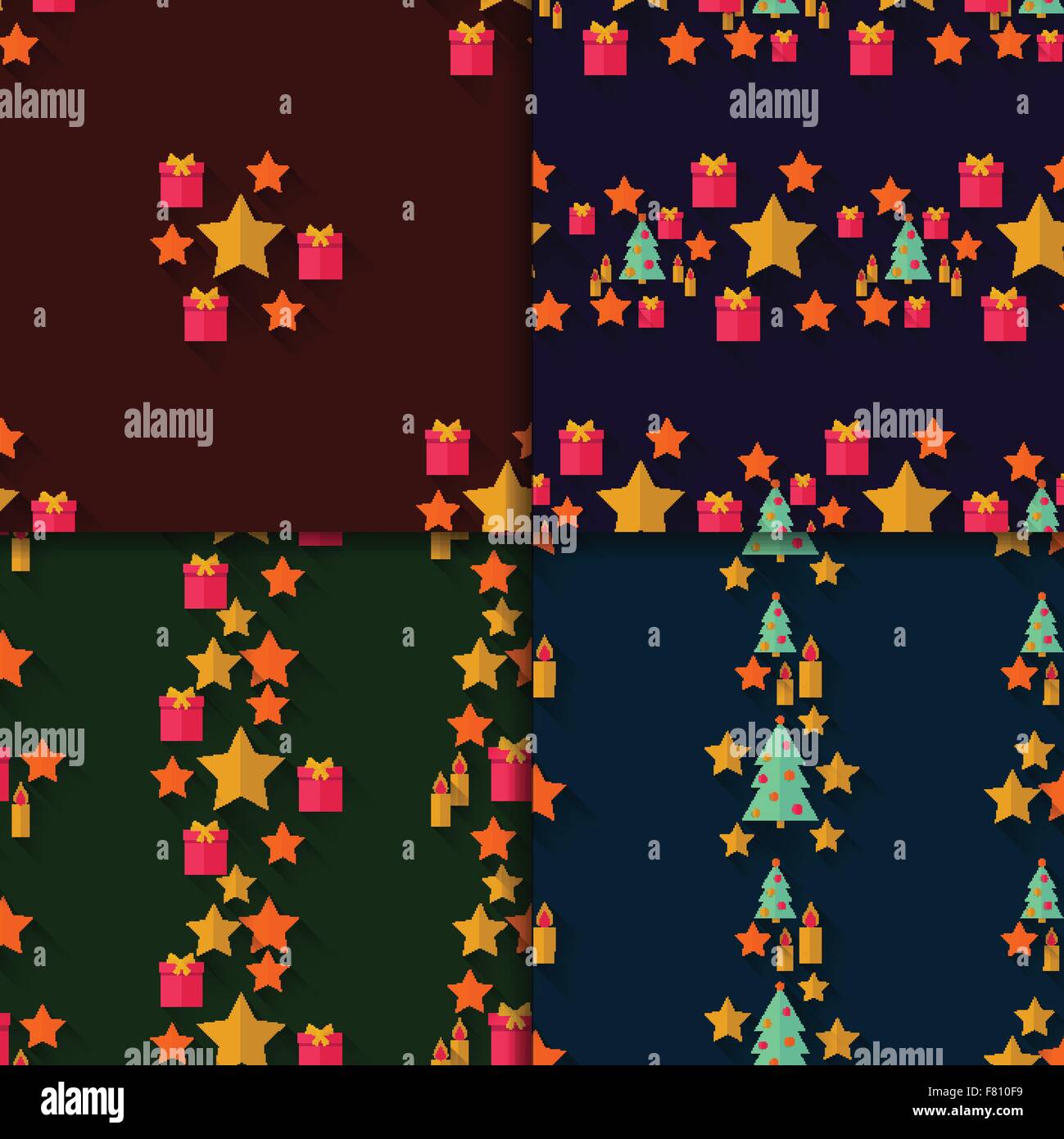 Seamless Christmas patterns Stock Vector Image & Art - Alamy