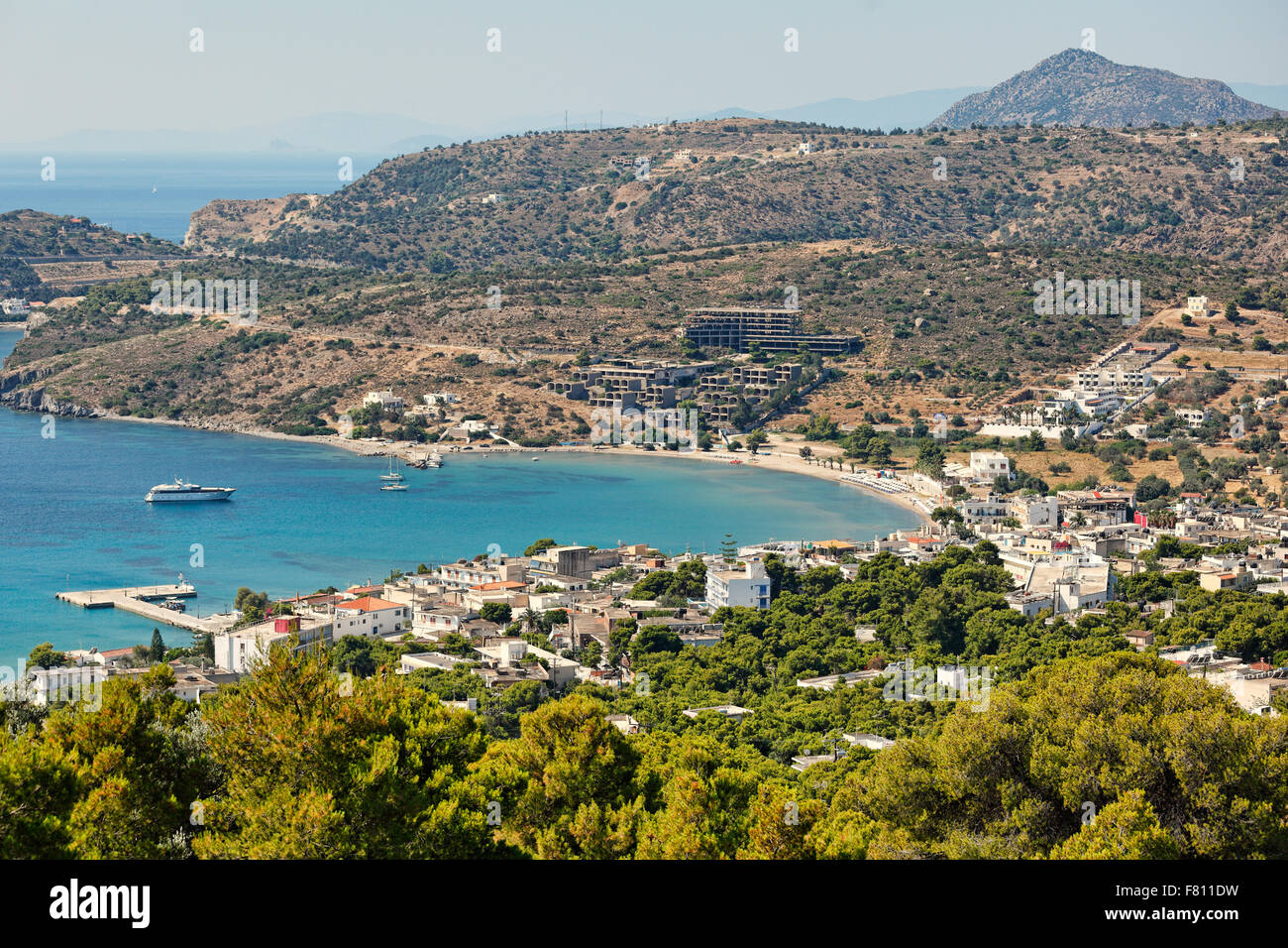 Agia Marina in Aegina island, Greece Stock Photo