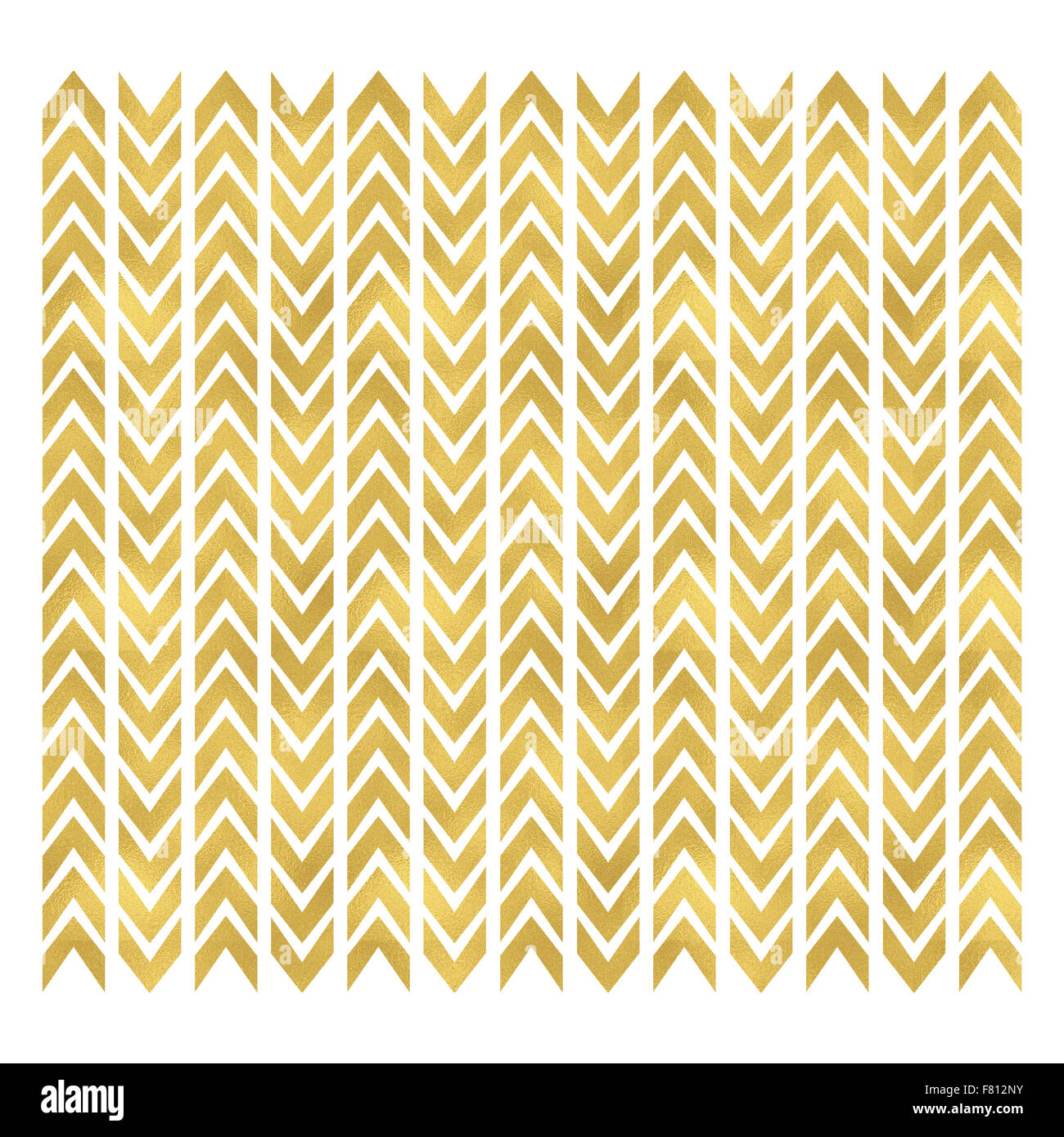 Image of a gold colored chevron pattern background. Stock Photo