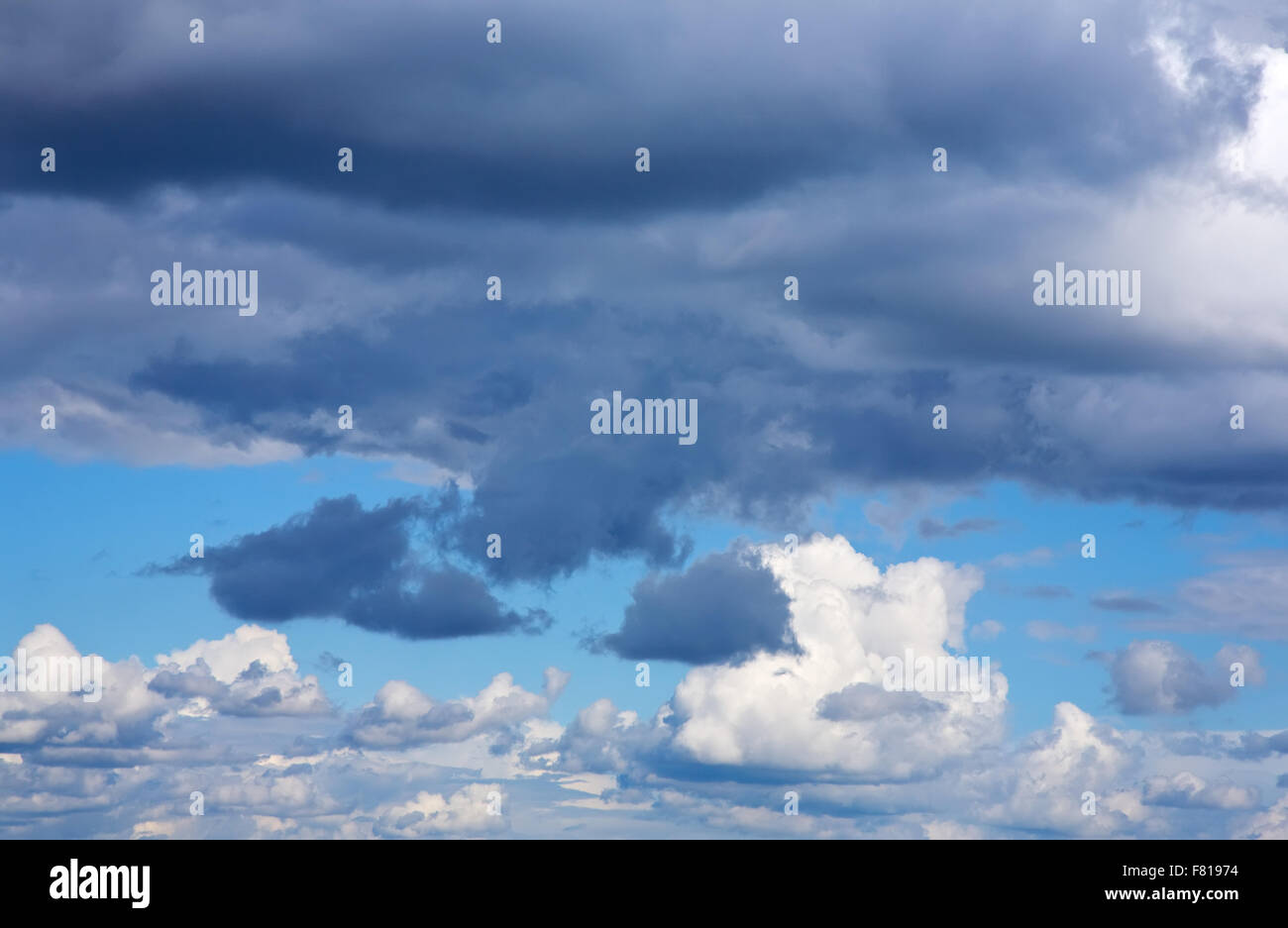 Beautiful view of blue sky with white clouds Stock Photo - Alamy