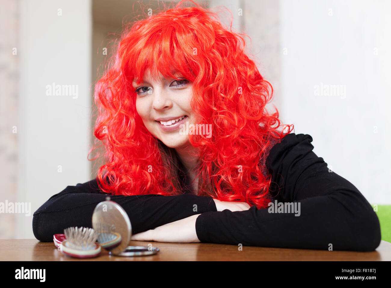 Crazy red clearance wig