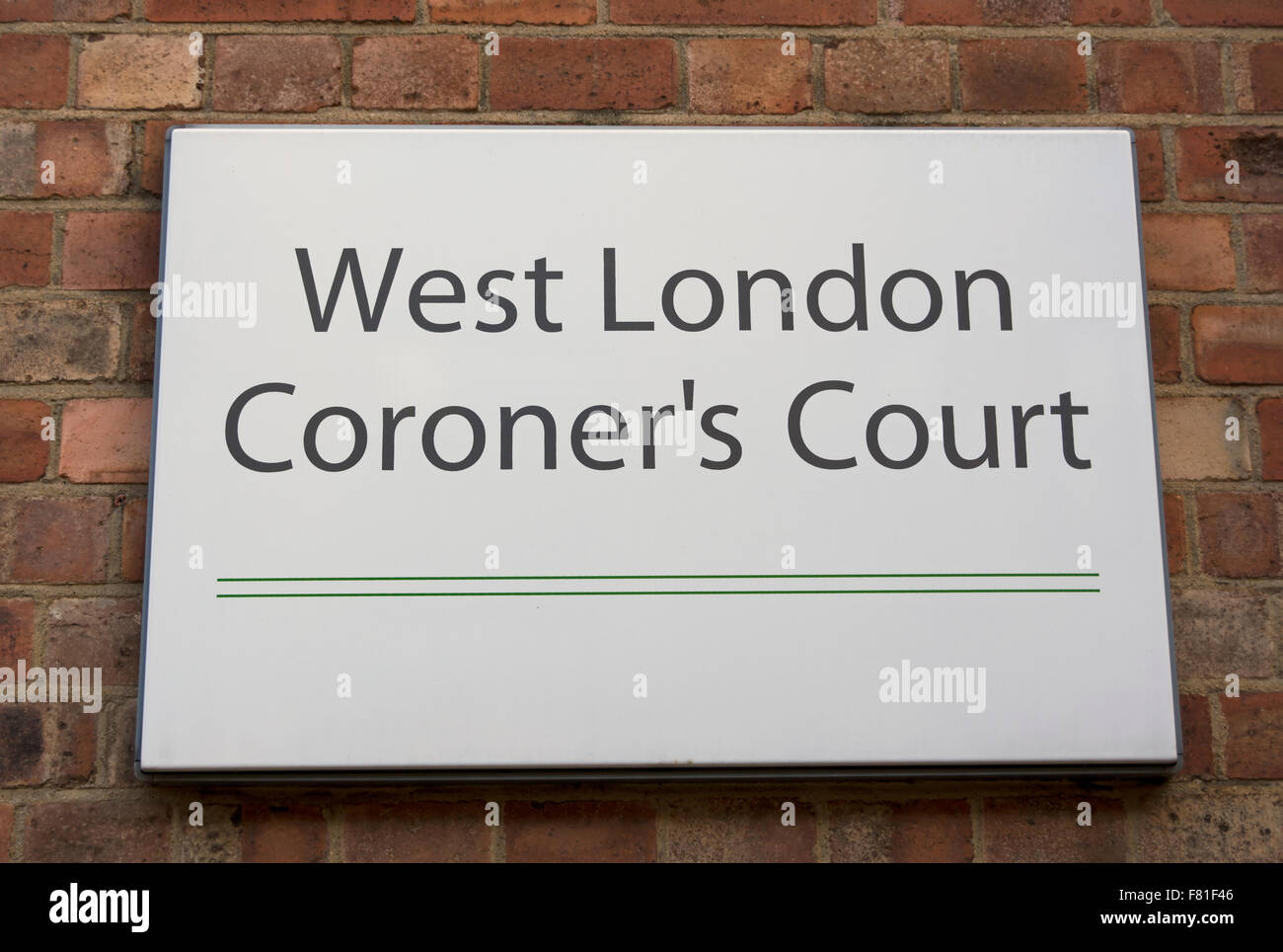 Sign west london coroners court hires stock photography and images Alamy