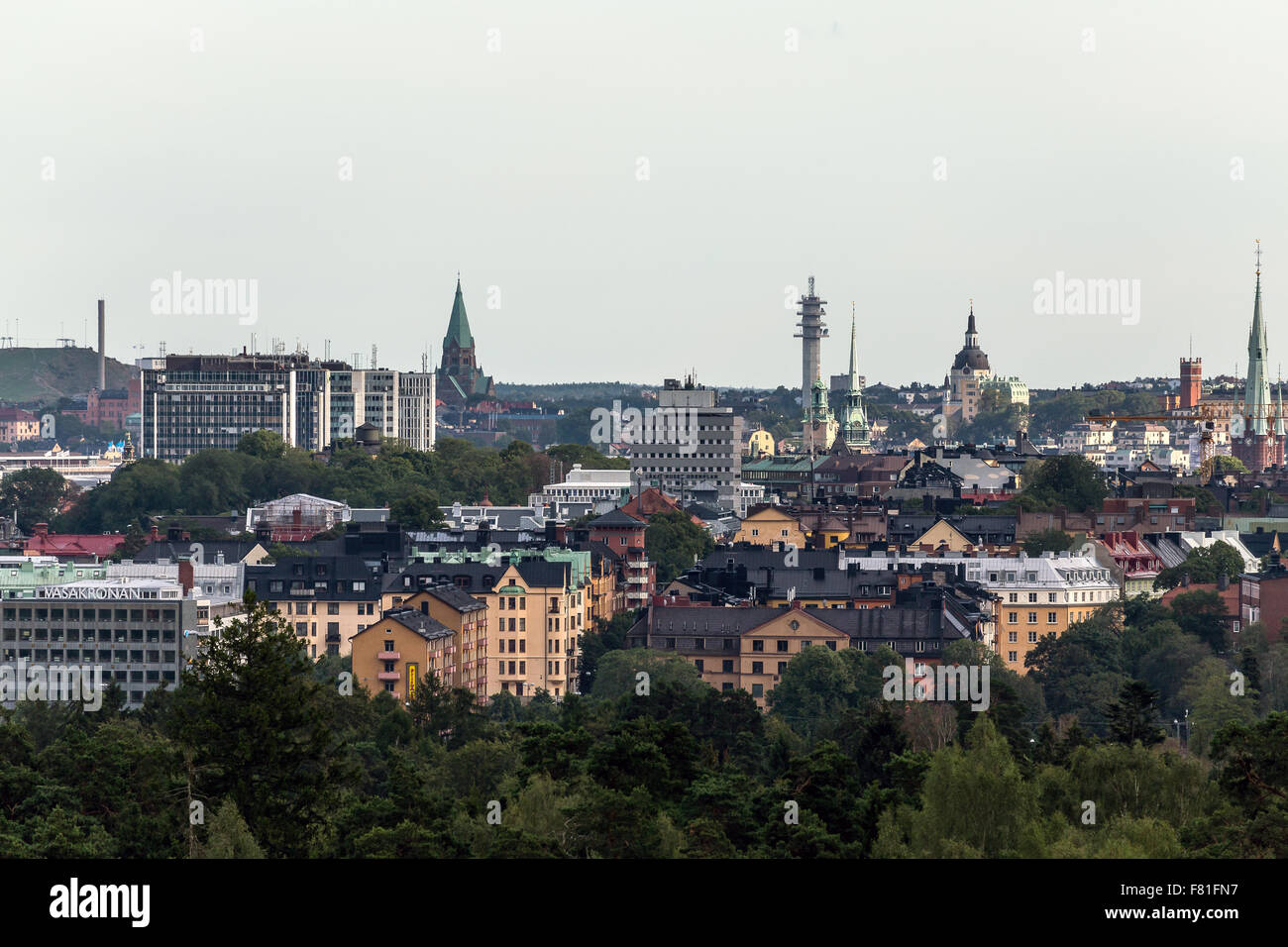 View over Stockholm Stock Photo